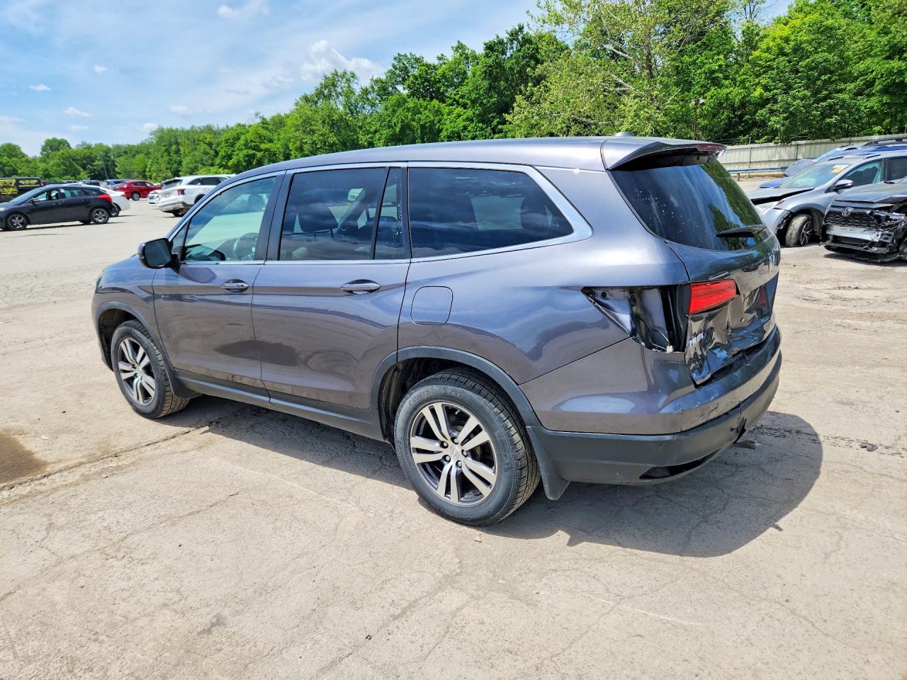 2017 Honda Pilot Exl Gray vin: 5FNYF6H58HB052249