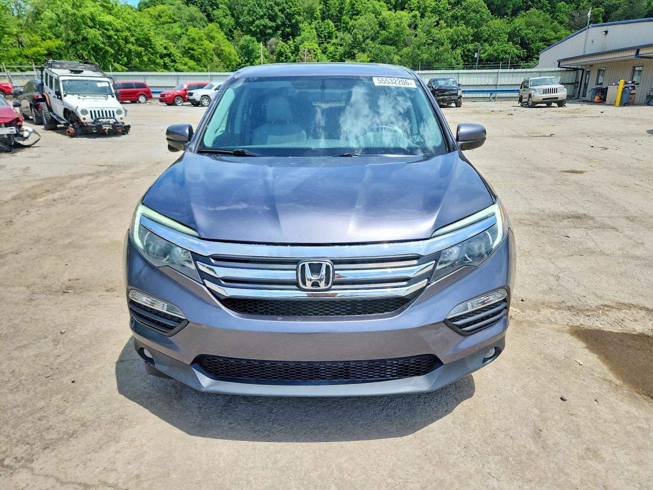 2017 Honda Pilot Exl Gray vin: 5FNYF6H58HB052249
