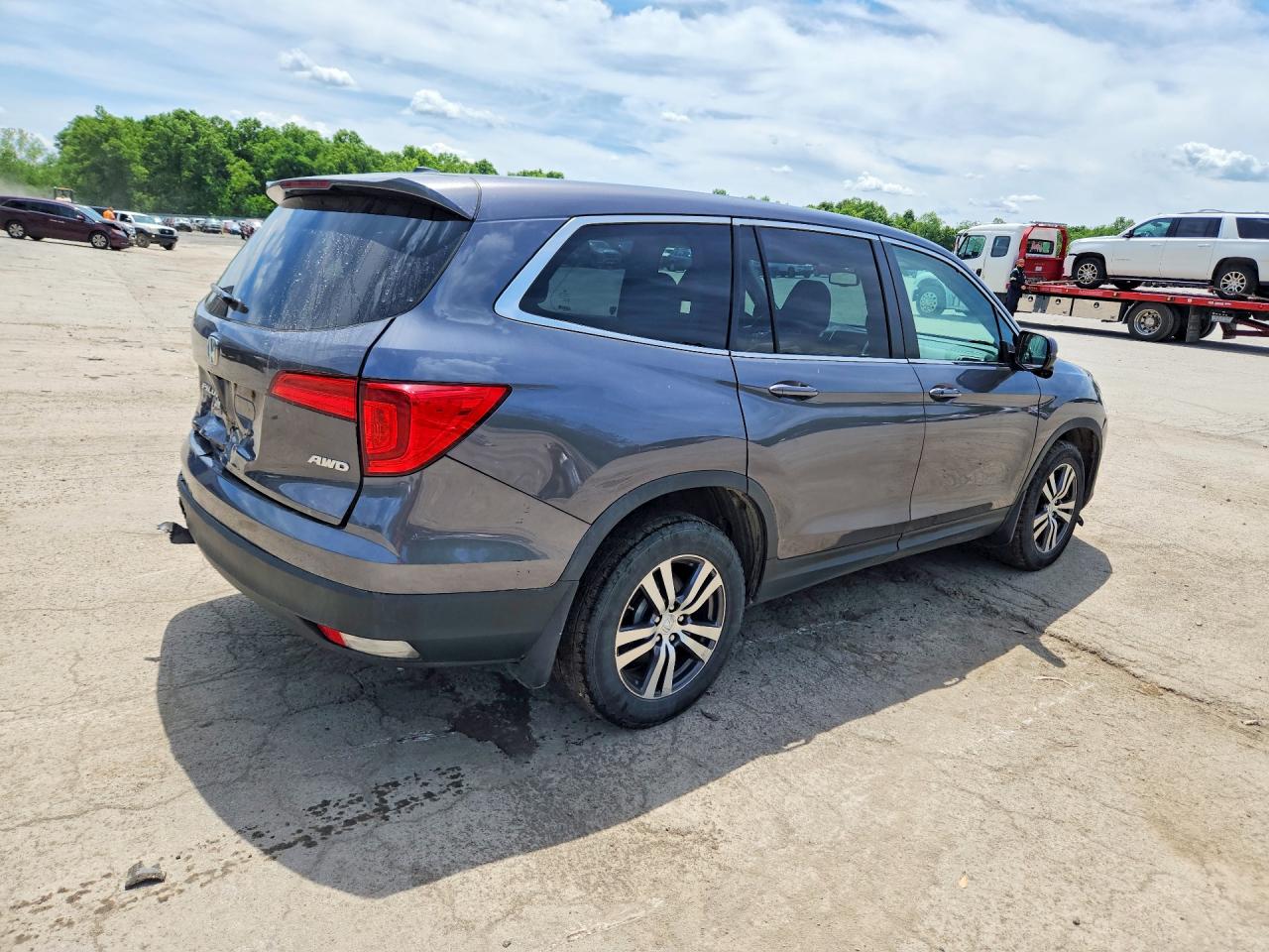 2017 Honda Pilot Exl Gray vin: 5FNYF6H58HB052249