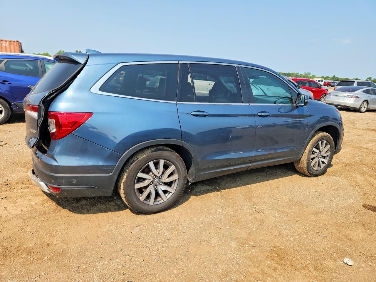 2019 Honda Pilot Exl Blue vin: 5FNYF6H58KB025866