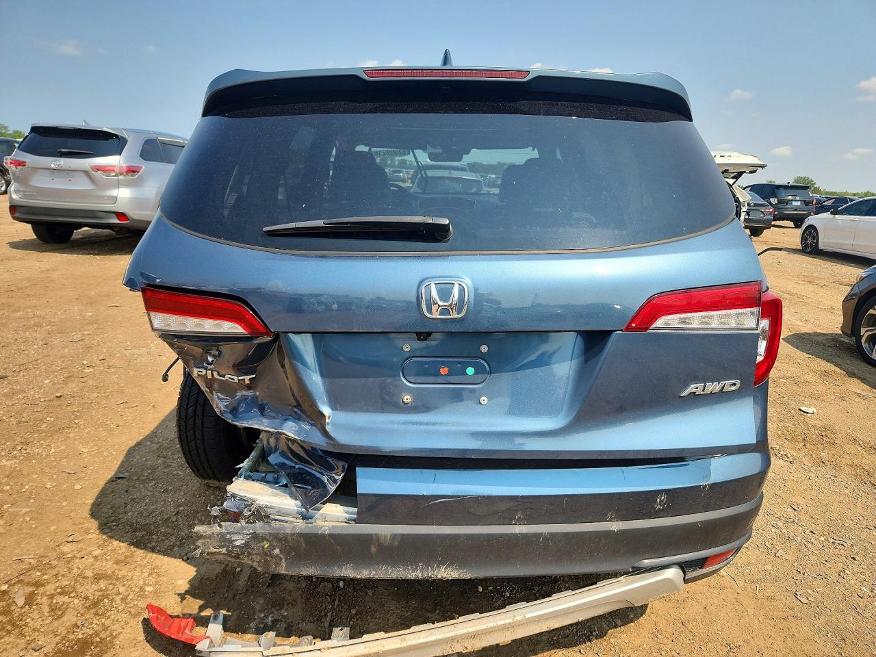 2019 Honda Pilot Exl Blue vin: 5FNYF6H58KB025866