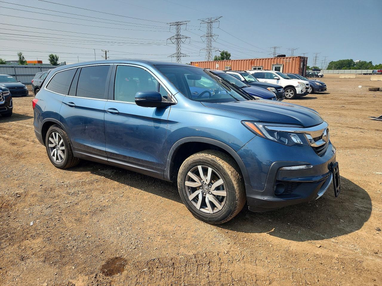 2019 Honda Pilot Exl Blue vin: 5FNYF6H58KB025866