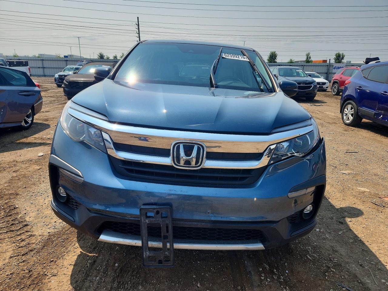 2019 Honda Pilot Exl Blue vin: 5FNYF6H58KB025866