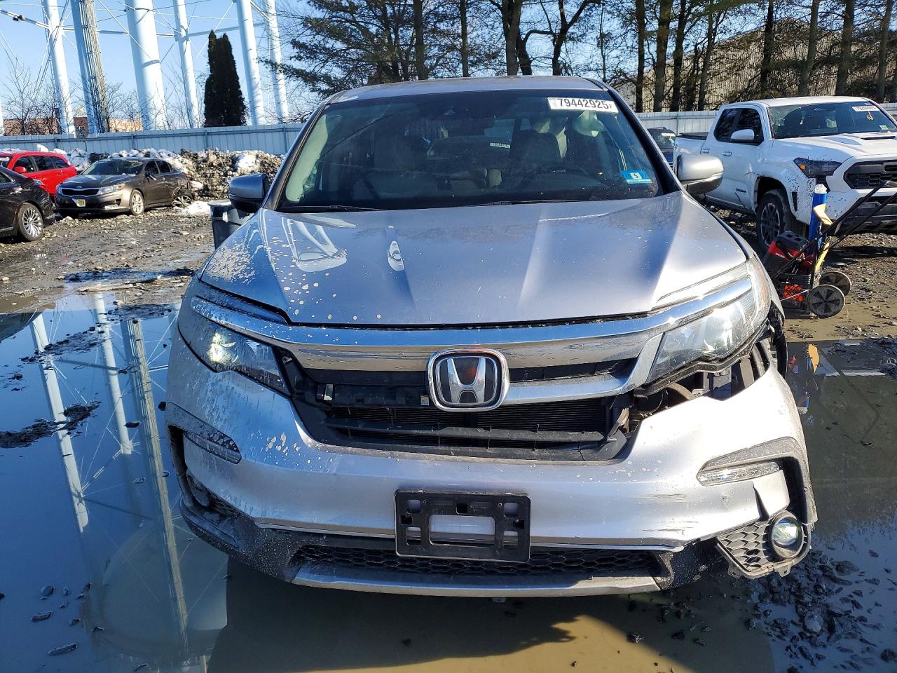 2020 Honda Pilot Exl Gray vin: 5FNYF6H58LB021494