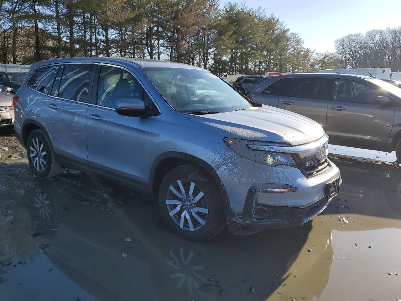 2020 Honda Pilot Exl Gray vin: 5FNYF6H58LB021494