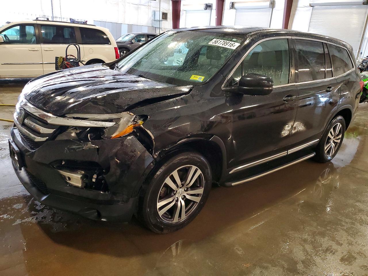 2017 Honda Pilot Exl Черный vin: 5FNYF6H68HB061218
