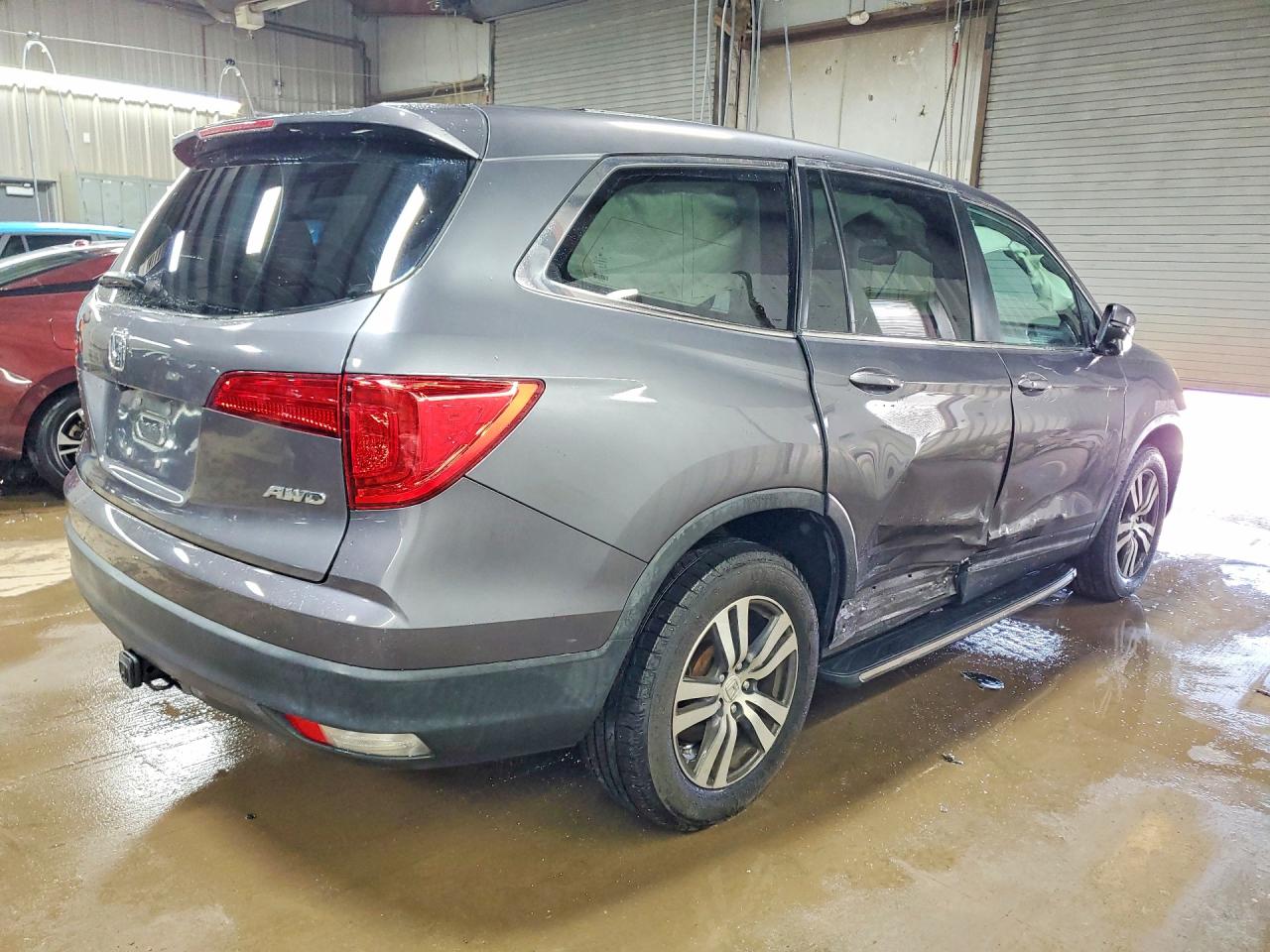 2018 Honda Pilot Exl Gray vin: 5FNYF6H69JB032316