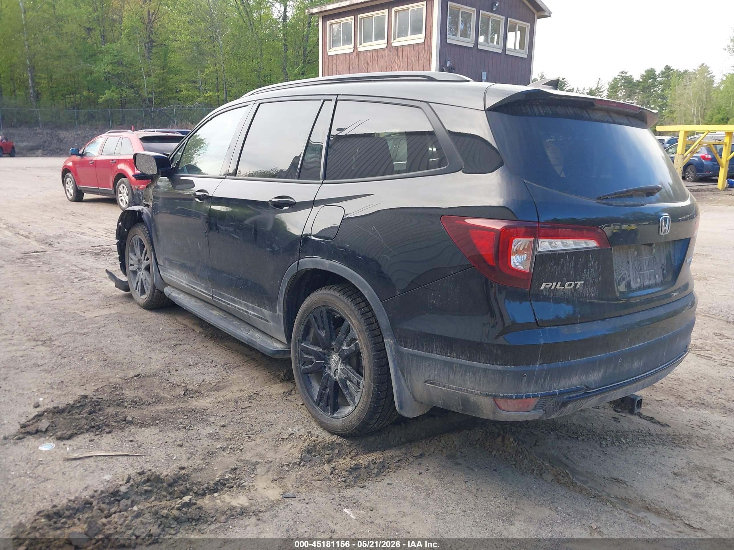 2021 Honda Pilot Awd Black Edition Black vin: 5FNYF6H73MB002242