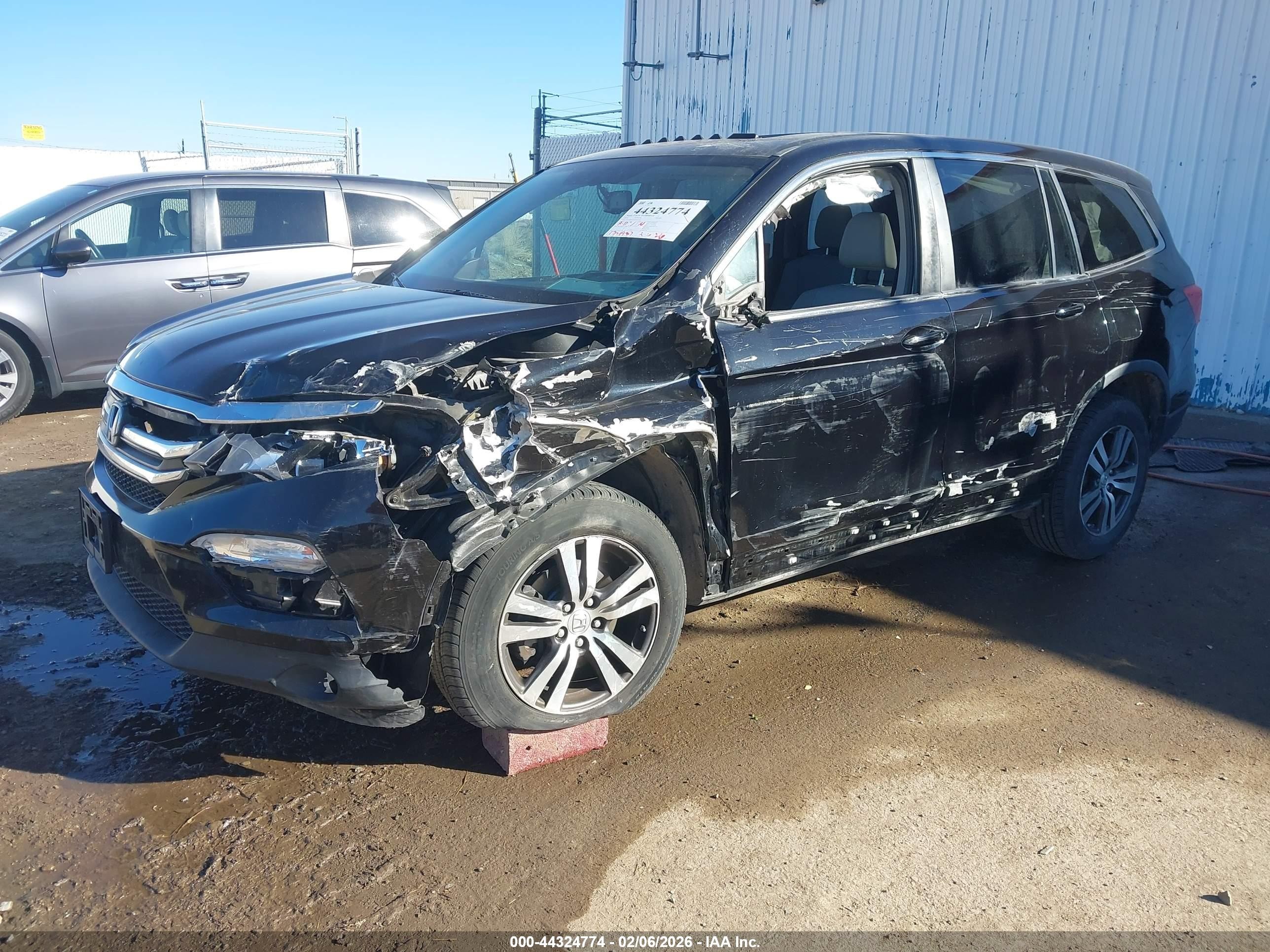 2016 Honda Pilot Ex-l Black vin: 5FNYF6H75GB091249