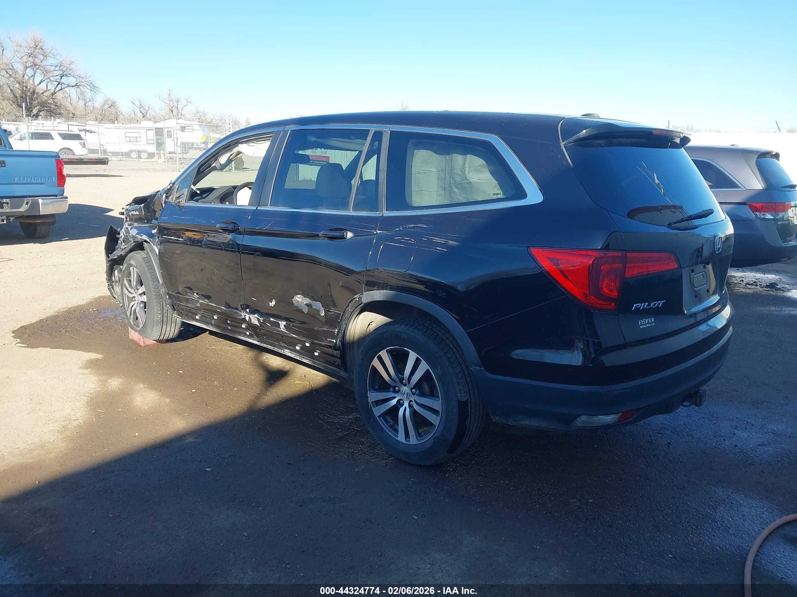 2016 Honda Pilot Ex-l Black vin: 5FNYF6H75GB091249