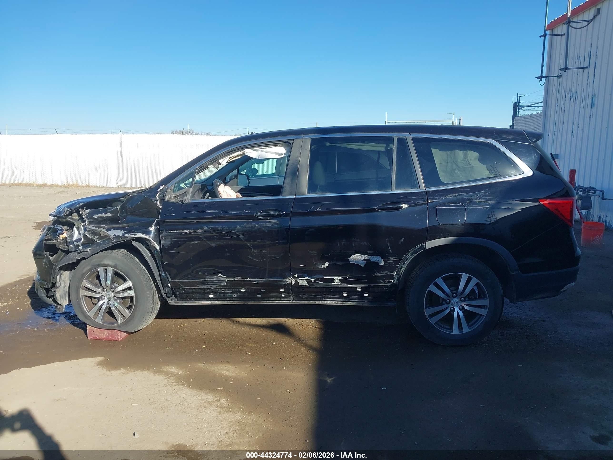 2016 Honda Pilot Ex-l Black vin: 5FNYF6H75GB091249