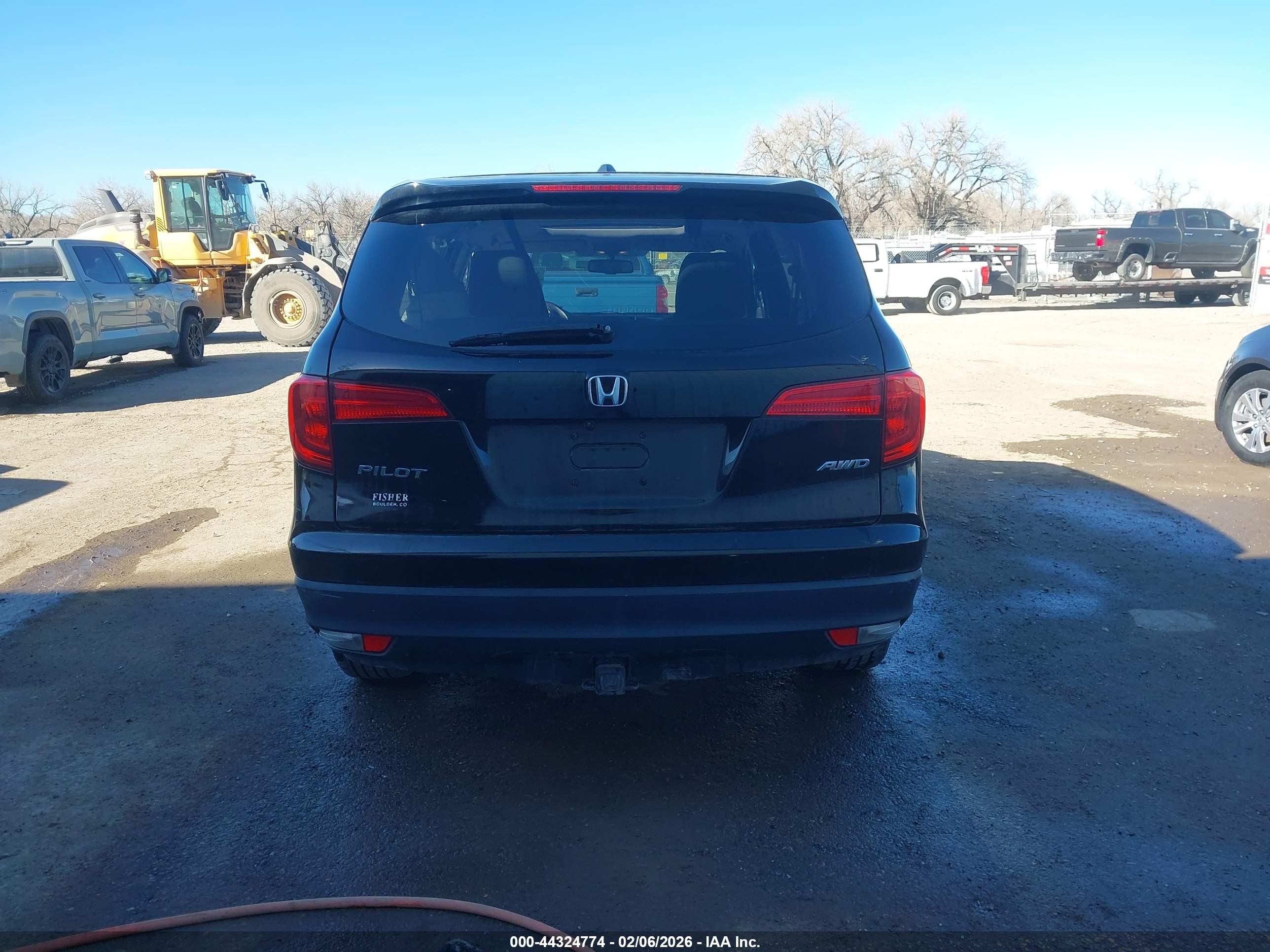 2016 Honda Pilot Ex-l Black vin: 5FNYF6H75GB091249