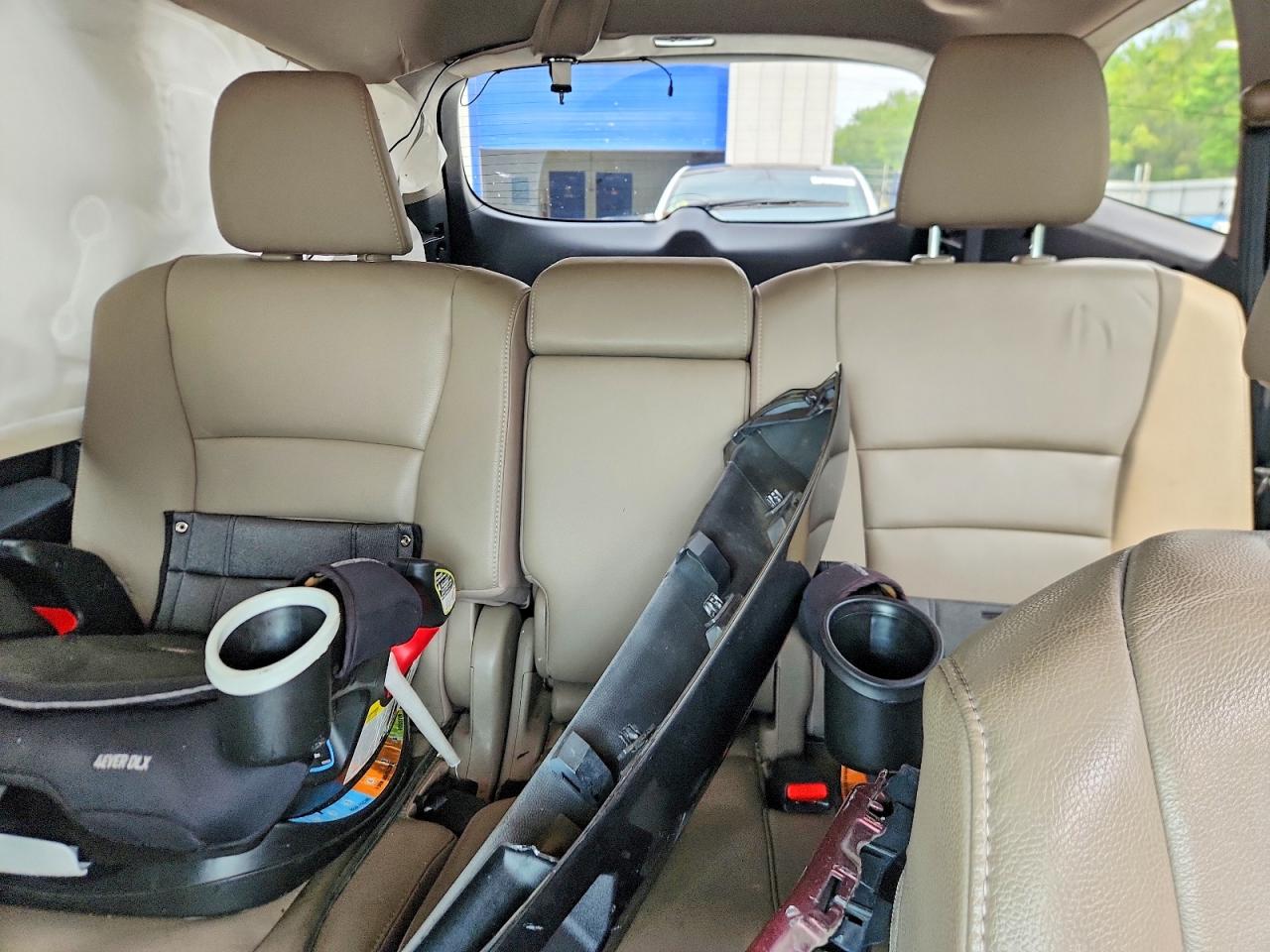 2018 Honda Pilot Exln Burgundy vin: 5FNYF6H77JB020478