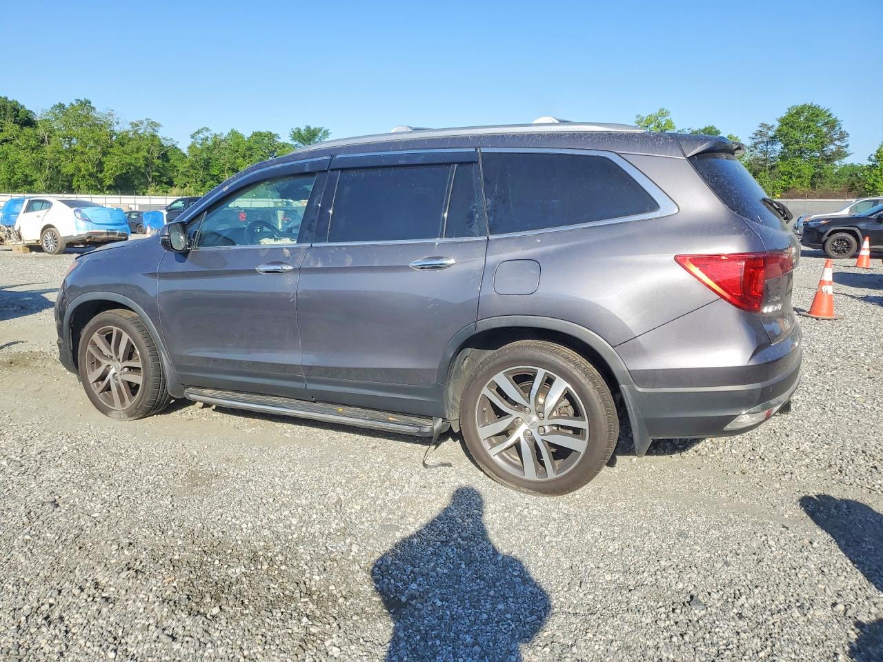 2017 Honda Pilot Touring Серый vin: 5FNYF6H90HB075706