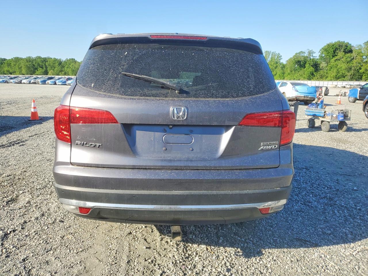 2017 Honda Pilot Touring Серый vin: 5FNYF6H90HB075706