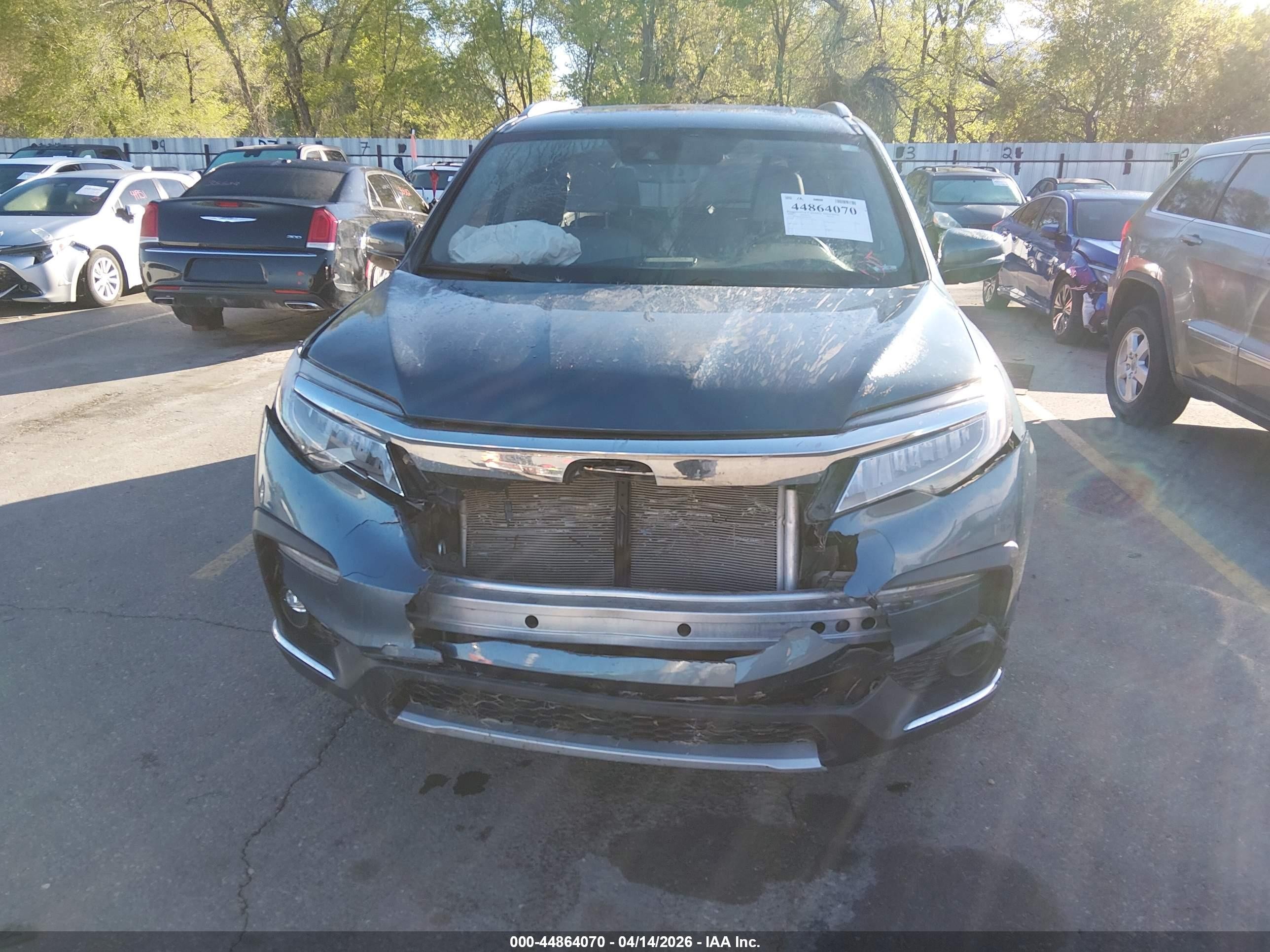 2022 Honda Pilot Awd Touring 8 Passenger Синий vin: 5FNYF6H93NB002776