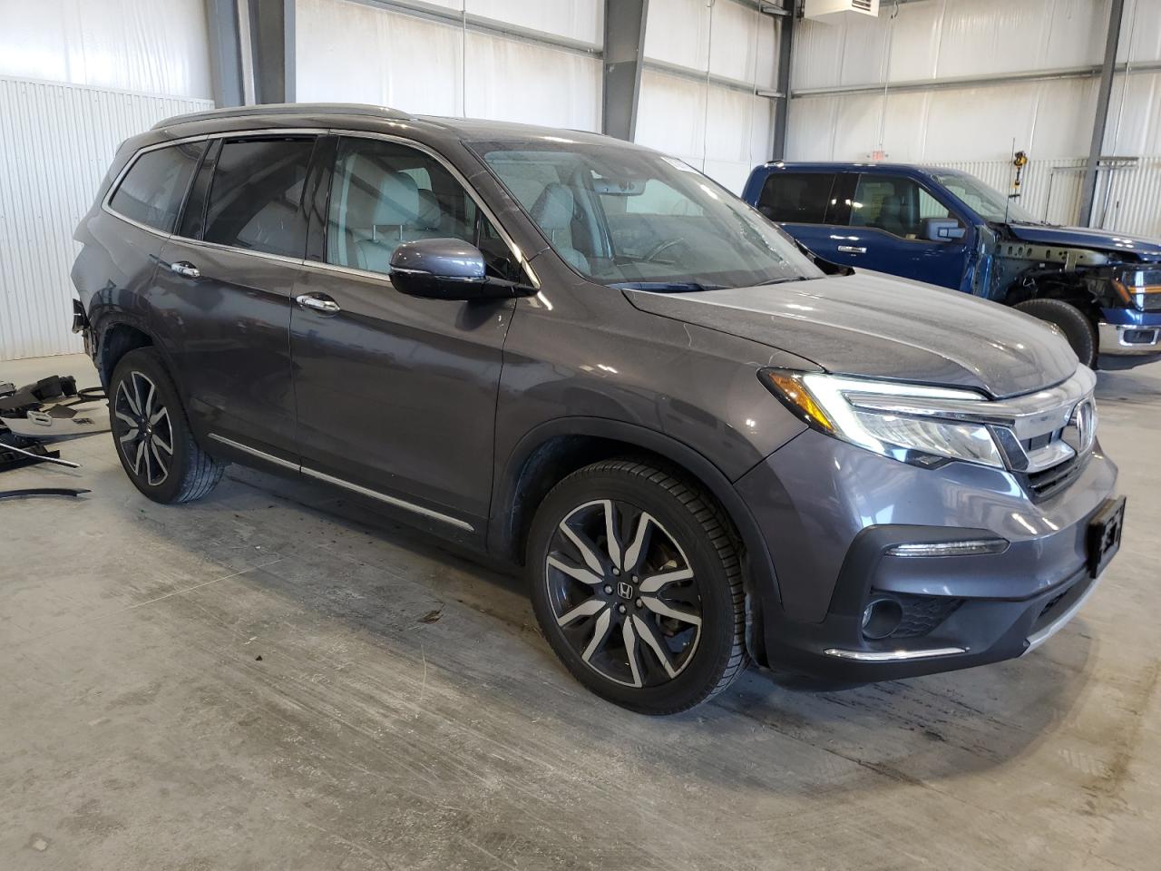 2021 Honda Pilot Touring Серый vin: 5FNYF6H94MB034098