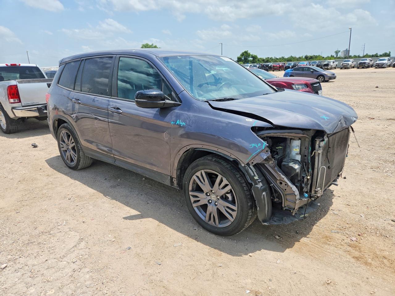 2019 Honda Passport Exl Black vin: 5FNYF7H51KB011037