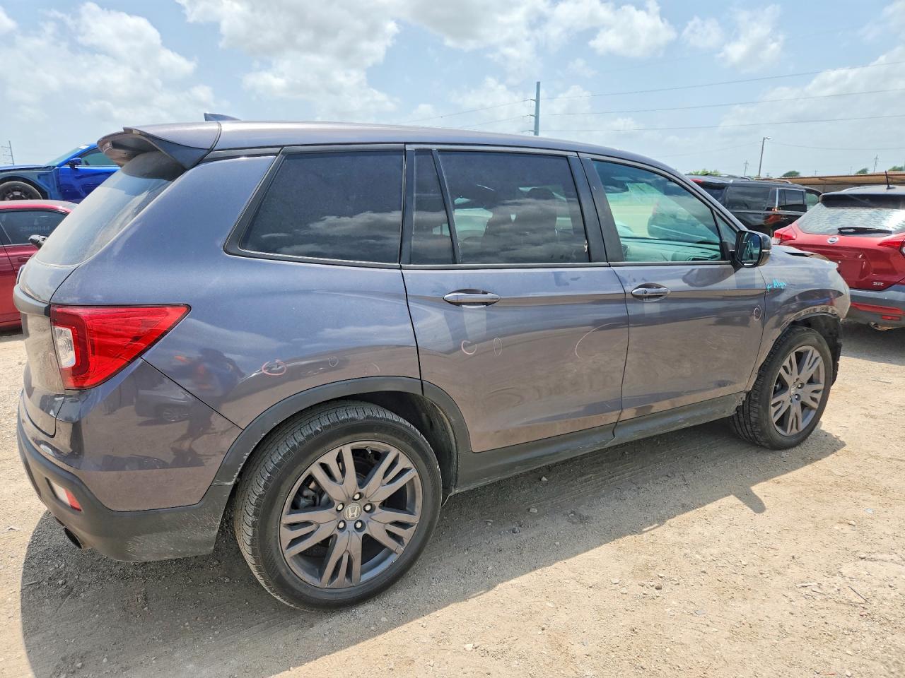 2019 Honda Passport Exl Black vin: 5FNYF7H51KB011037