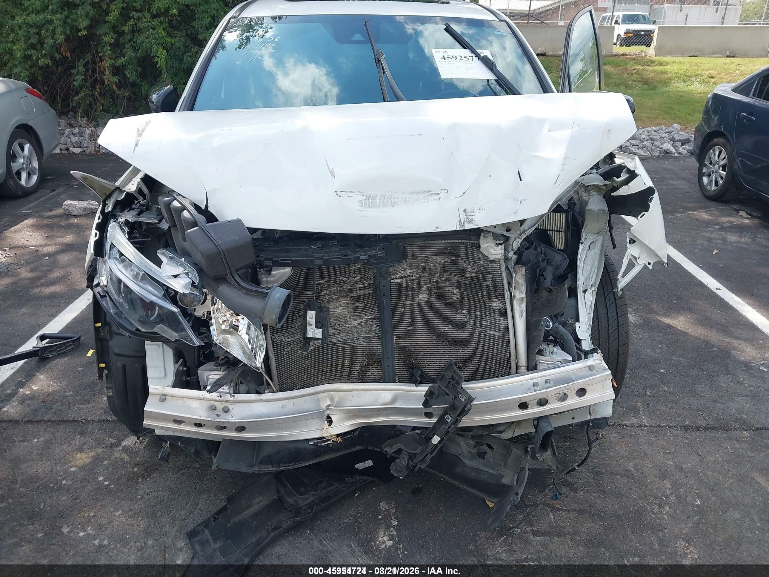 2021 Honda Passport 2wd Ex-l White vin: 5FNYF7H51MB004155