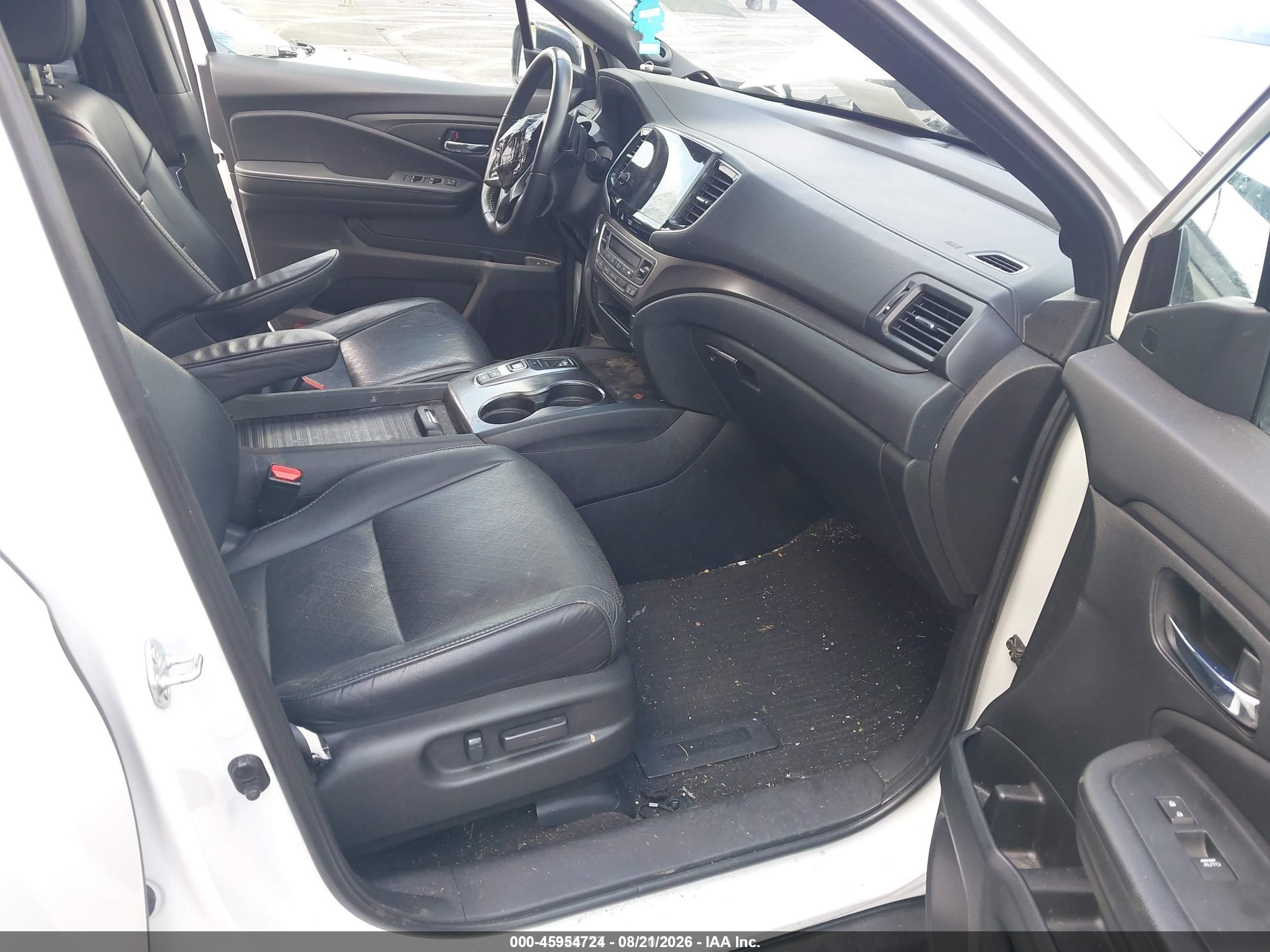 2021 Honda Passport 2wd Ex-l White vin: 5FNYF7H51MB004155