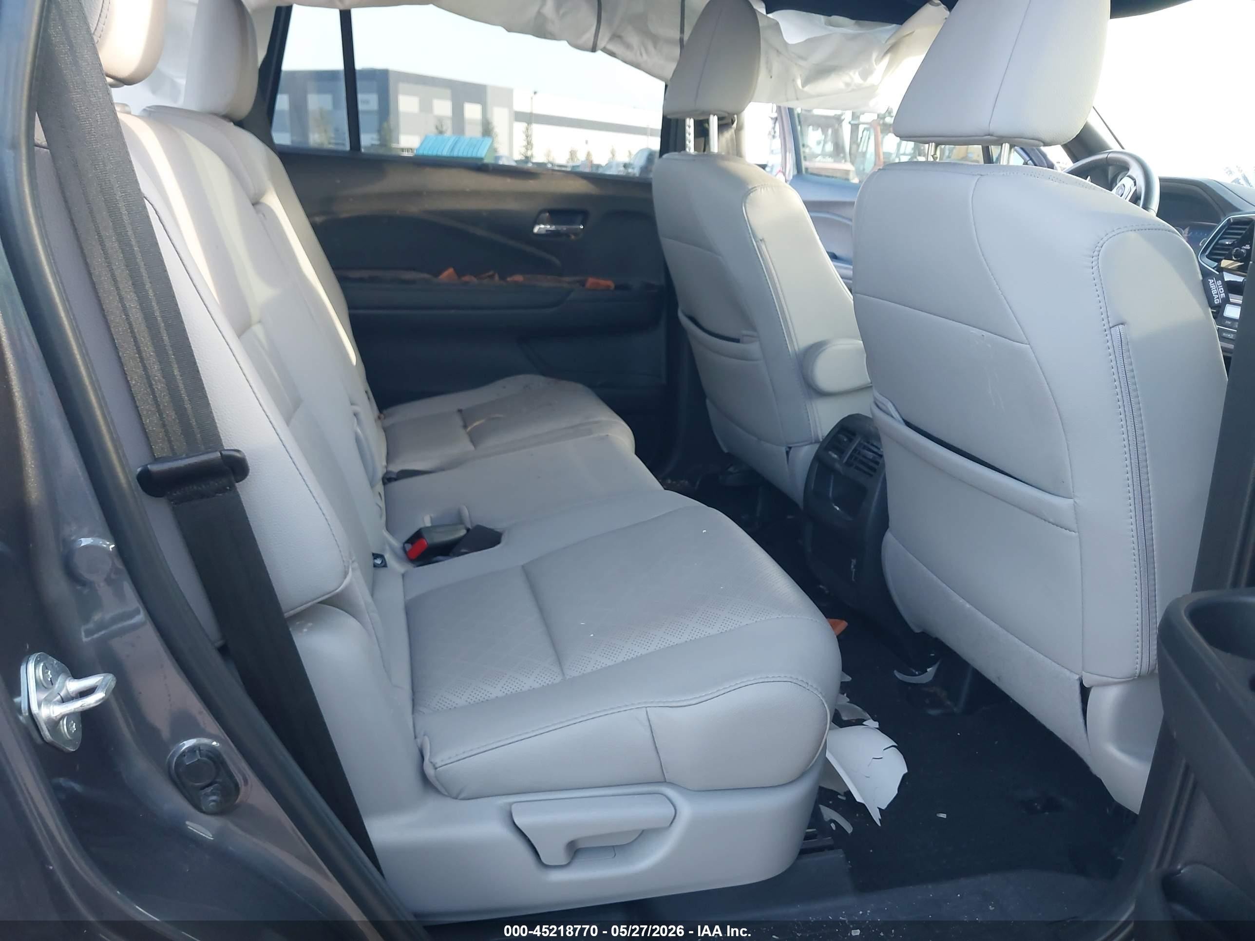 2021 Honda Passport 2wd Ex-l Gray vin: 5FNYF7H52MB012586