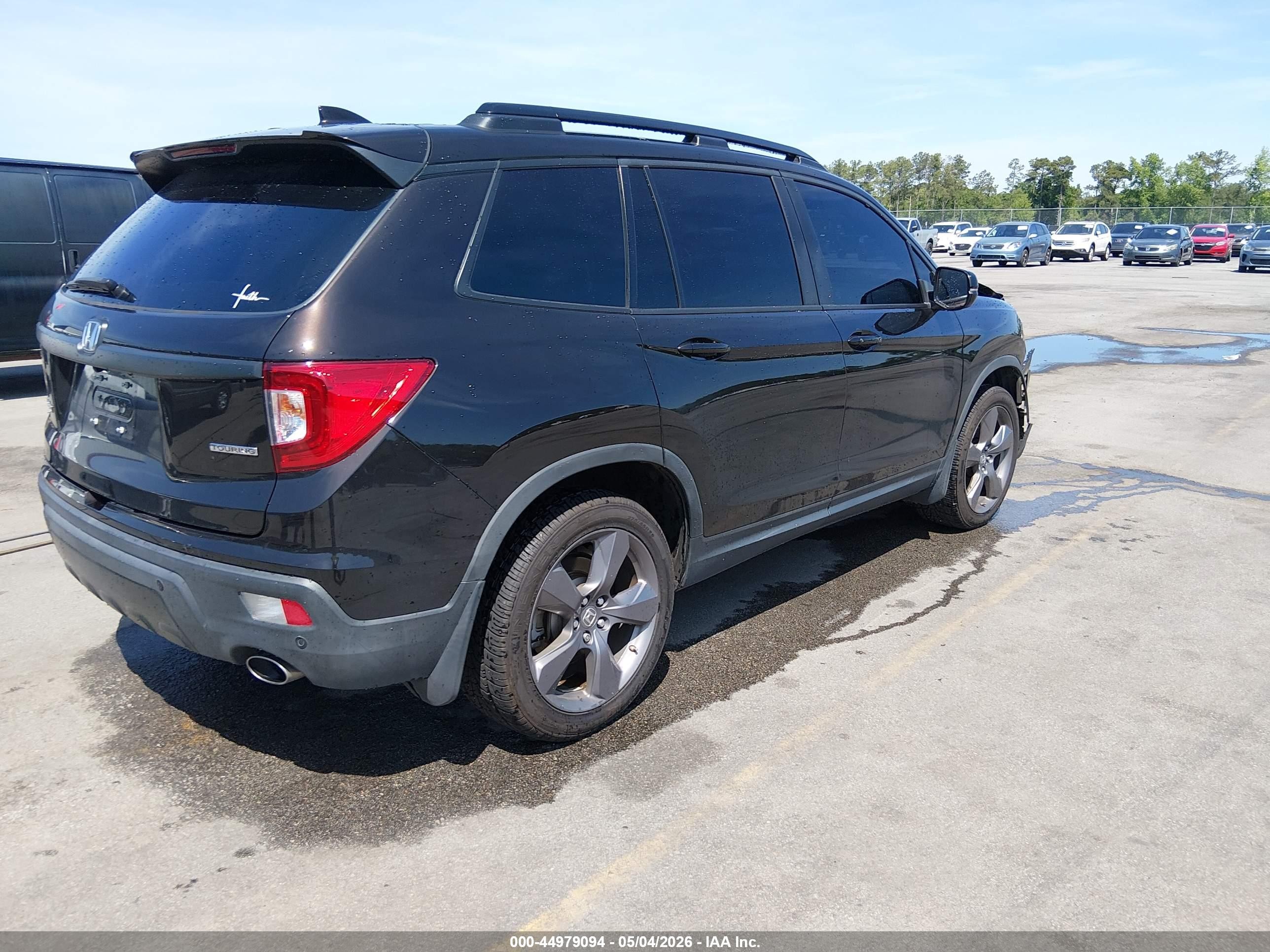 2021 Honda Passport 2wd Touring Black vin: 5FNYF7H98MB010800