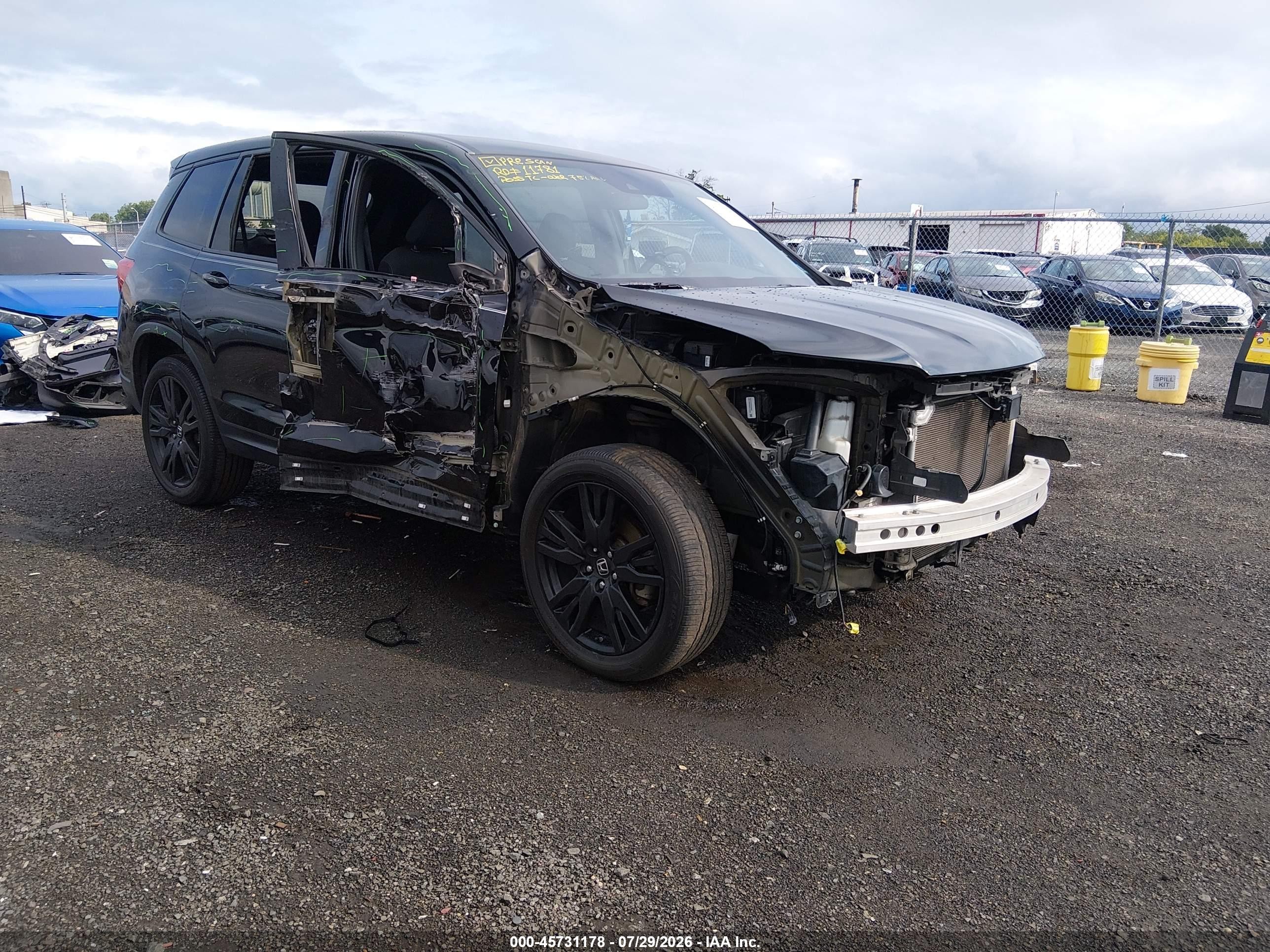 2020 Honda Passport Awd Sport Black vin: 5FNYF8H22LB017457