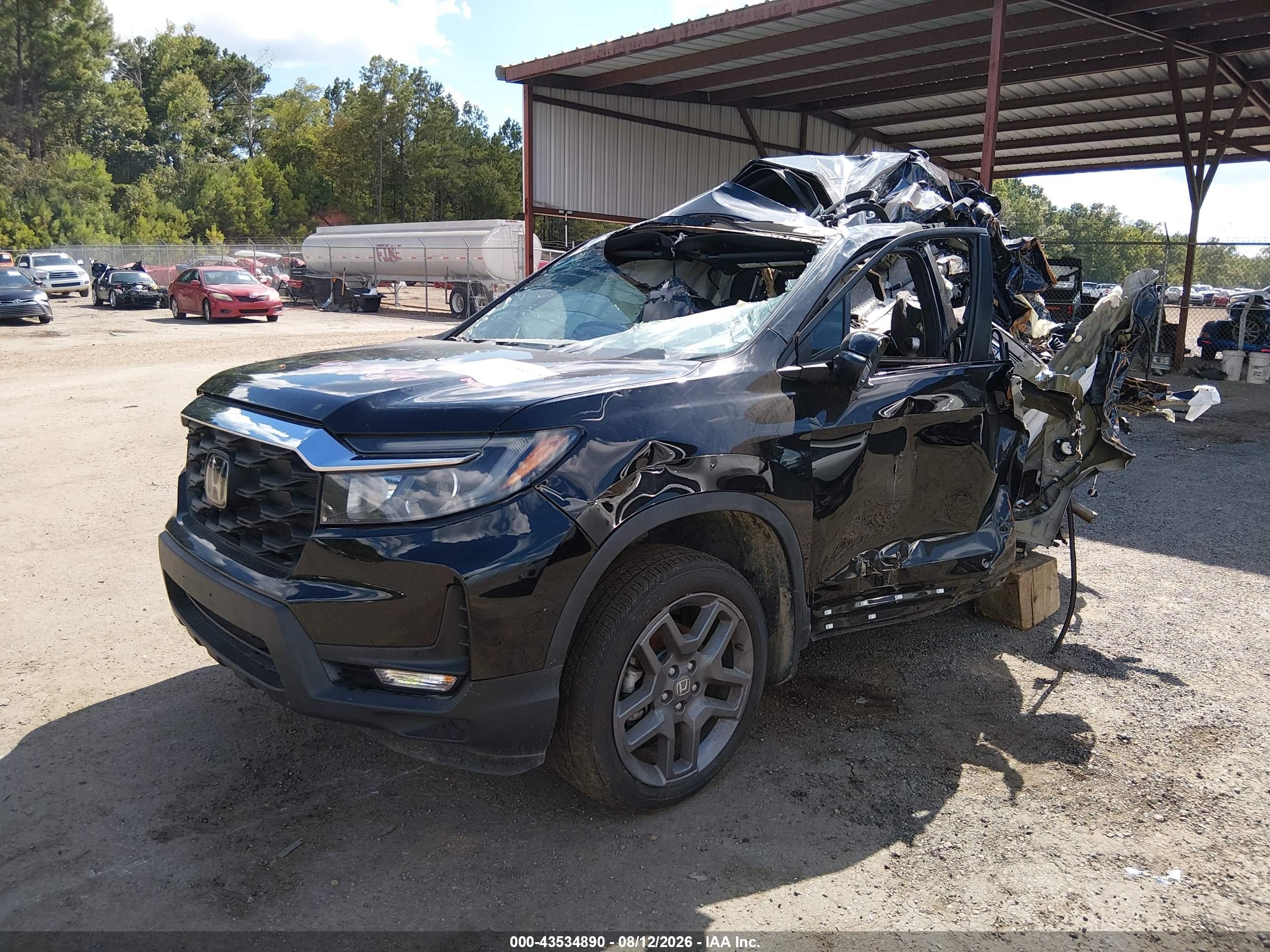 2023 Honda Passport Awd Ex-l Black vin: 5FNYF8H53PB027236