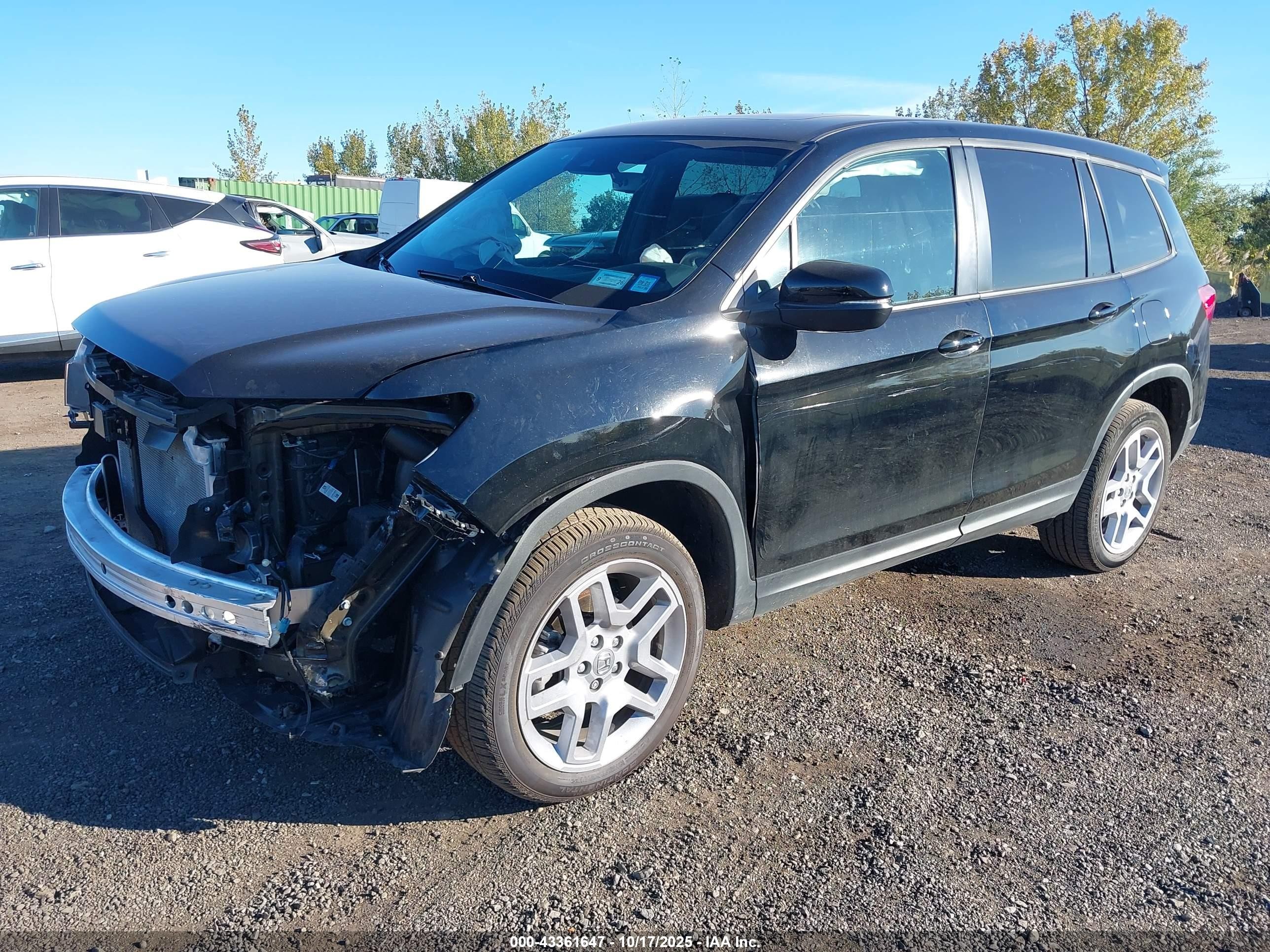 2024 Honda Passport Awd Ex-l Black vin: 5FNYF8H54RB023893
