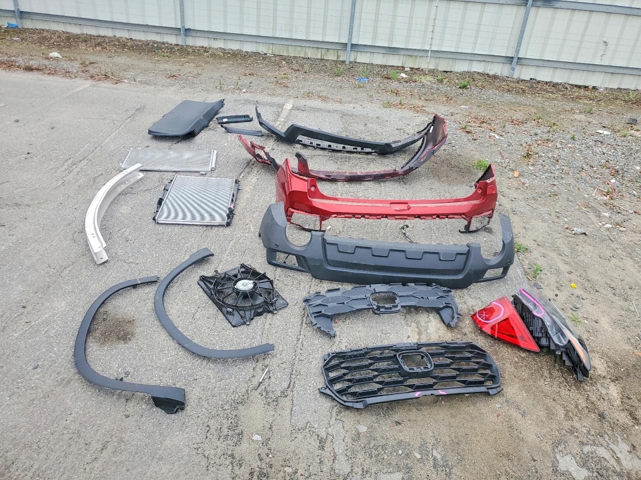 2025 Honda Passport Exl Red vin: 5FNYF8H54SB005321