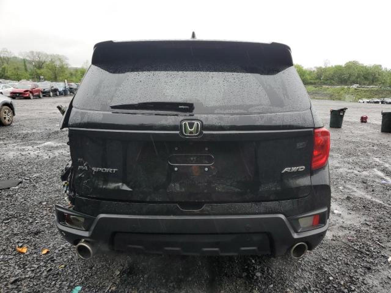 2023 Honda Passport Exl Awd Черный vin: 5FNYF8H55PB022183
