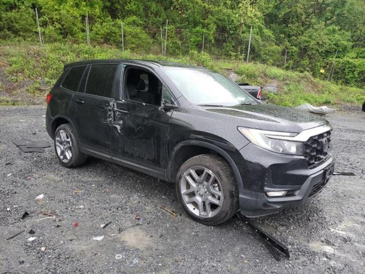 2023 Honda Passport Exl Awd Черный vin: 5FNYF8H55PB022183