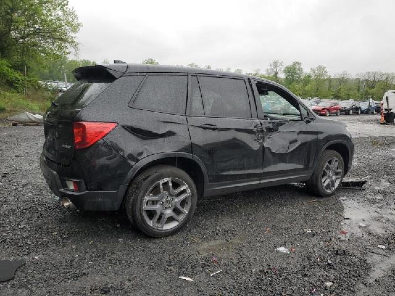 2023 Honda Passport Exl Awd Черный vin: 5FNYF8H55PB022183