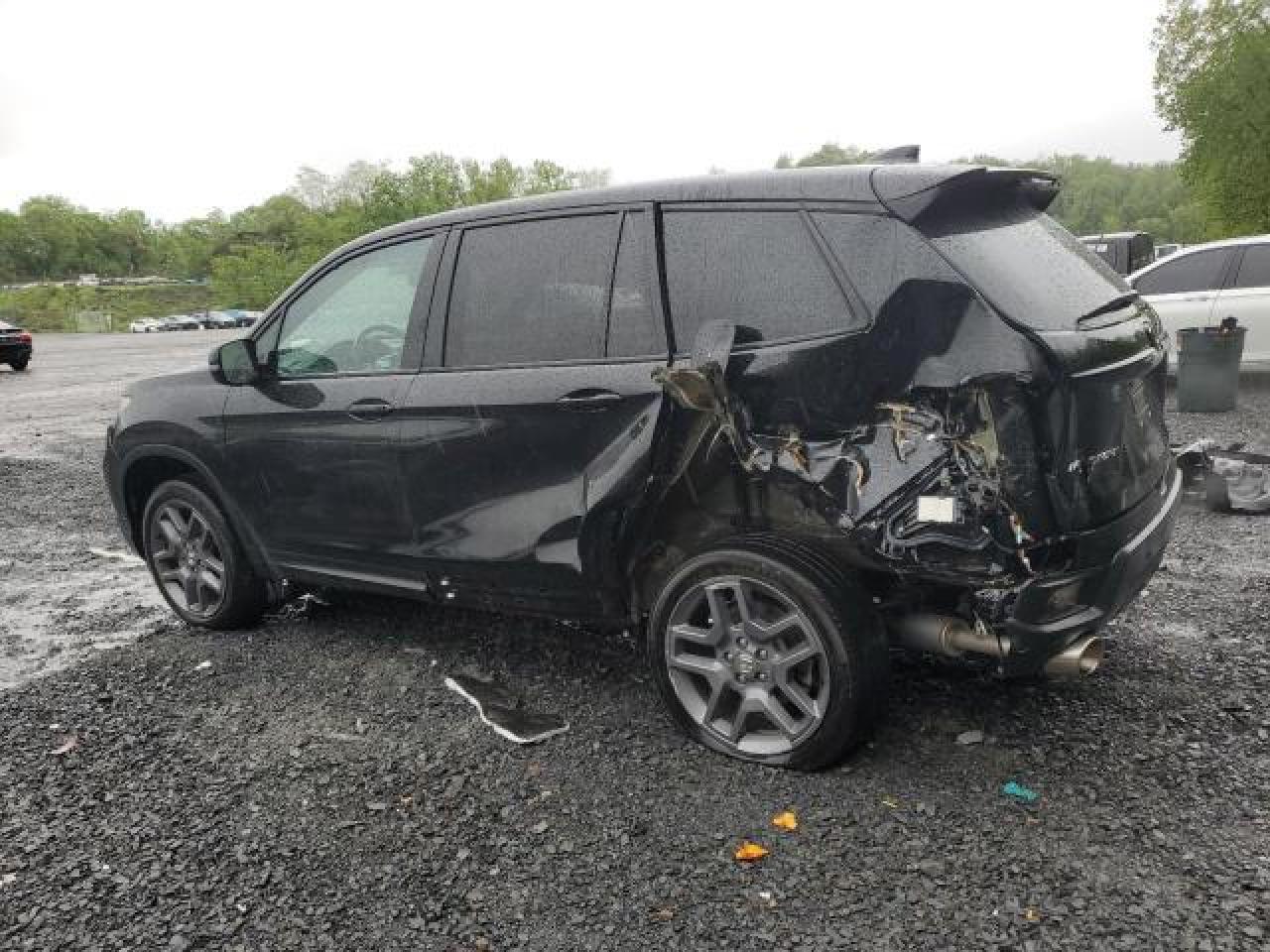 2023 Honda Passport Exl Awd Черный vin: 5FNYF8H55PB022183