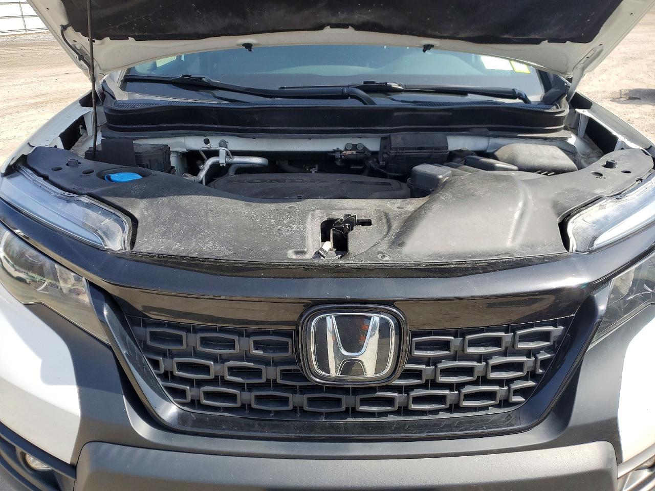 2021 Honda Passport Exl White vin: 5FNYF8H58MB011075