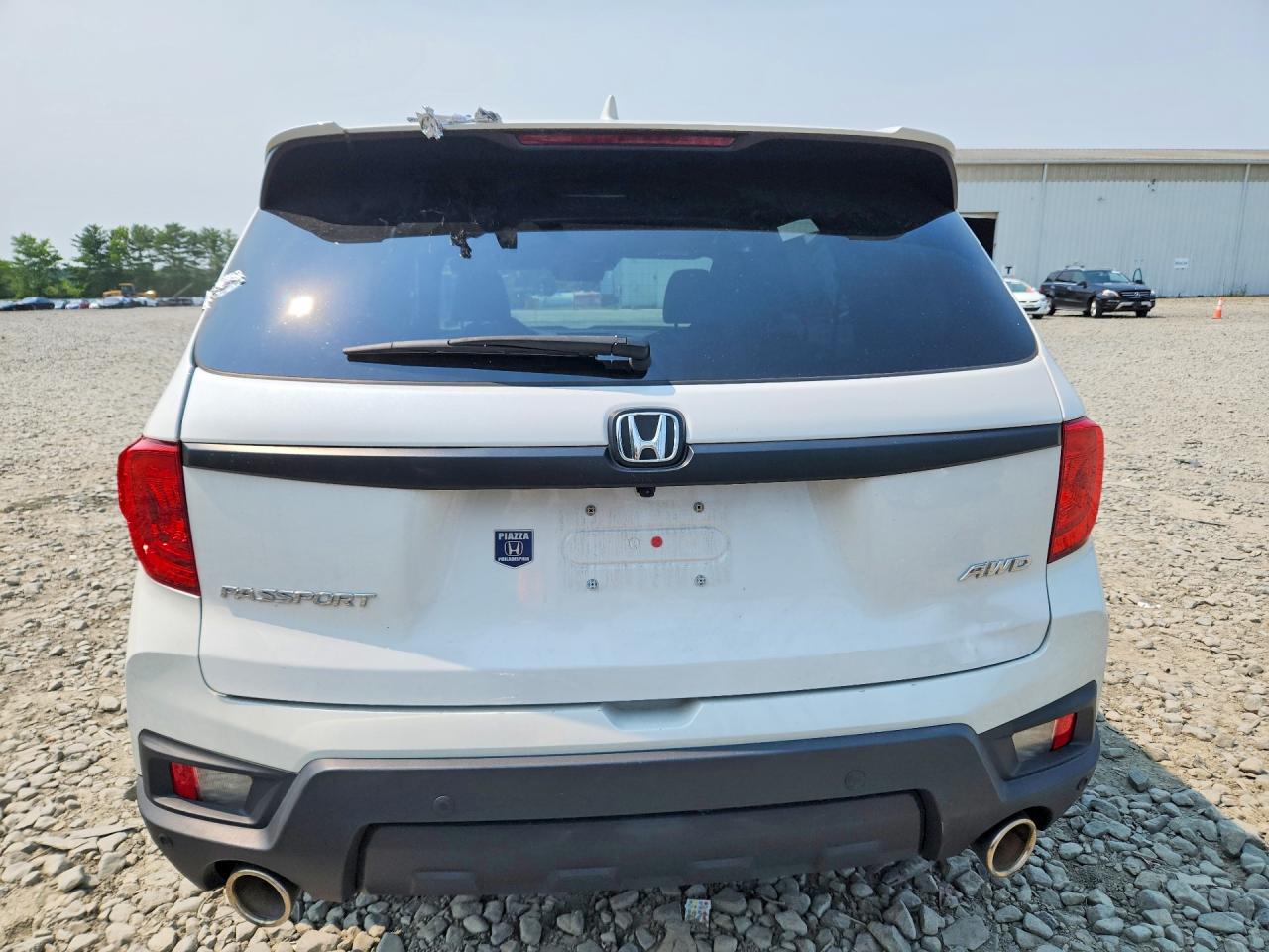 2023 Honda Passport Exl White vin: 5FNYF8H58PB038295
