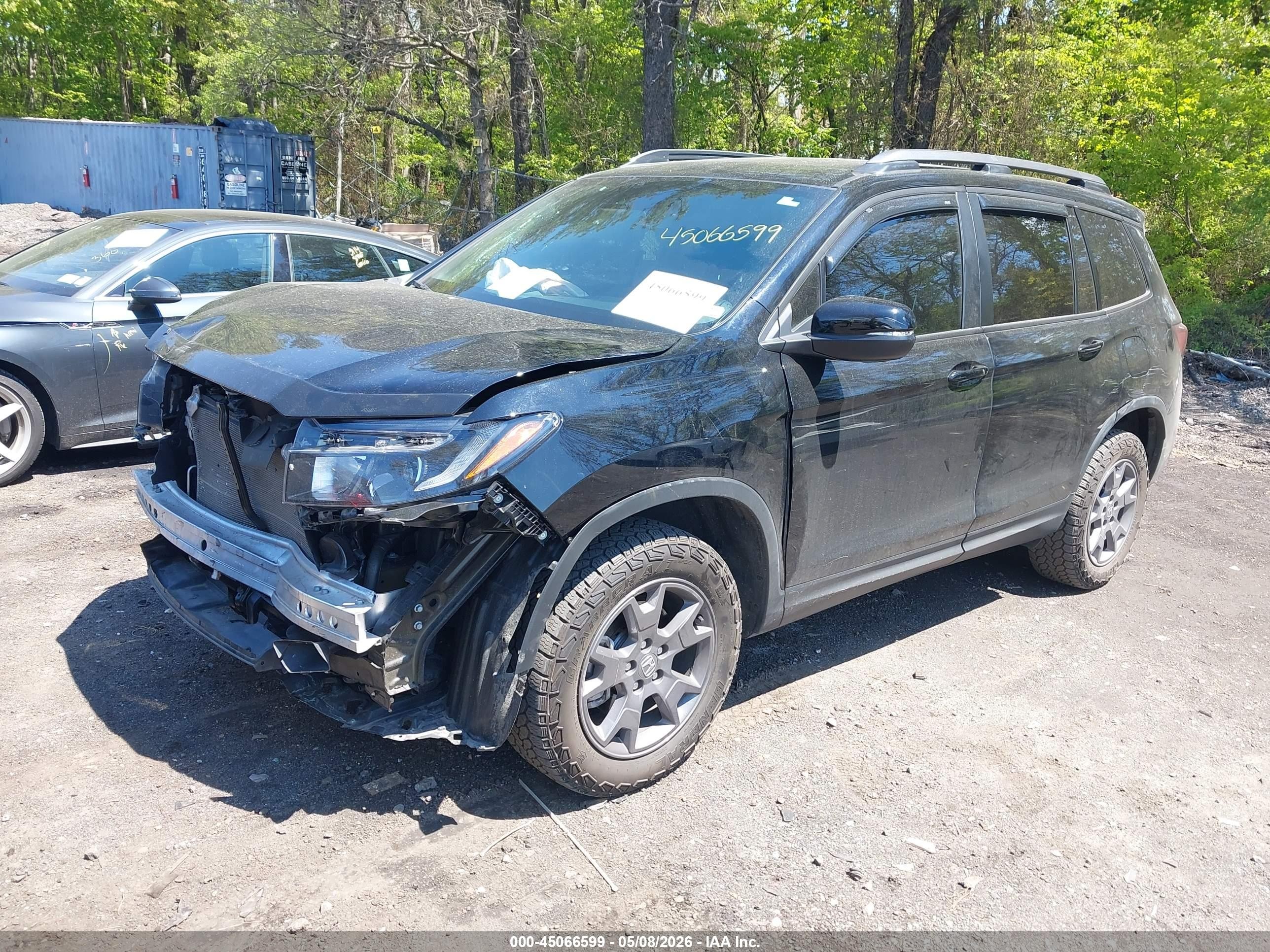 2024 Honda Passport Awd Trailsport Black vin: 5FNYF8H64RB009453