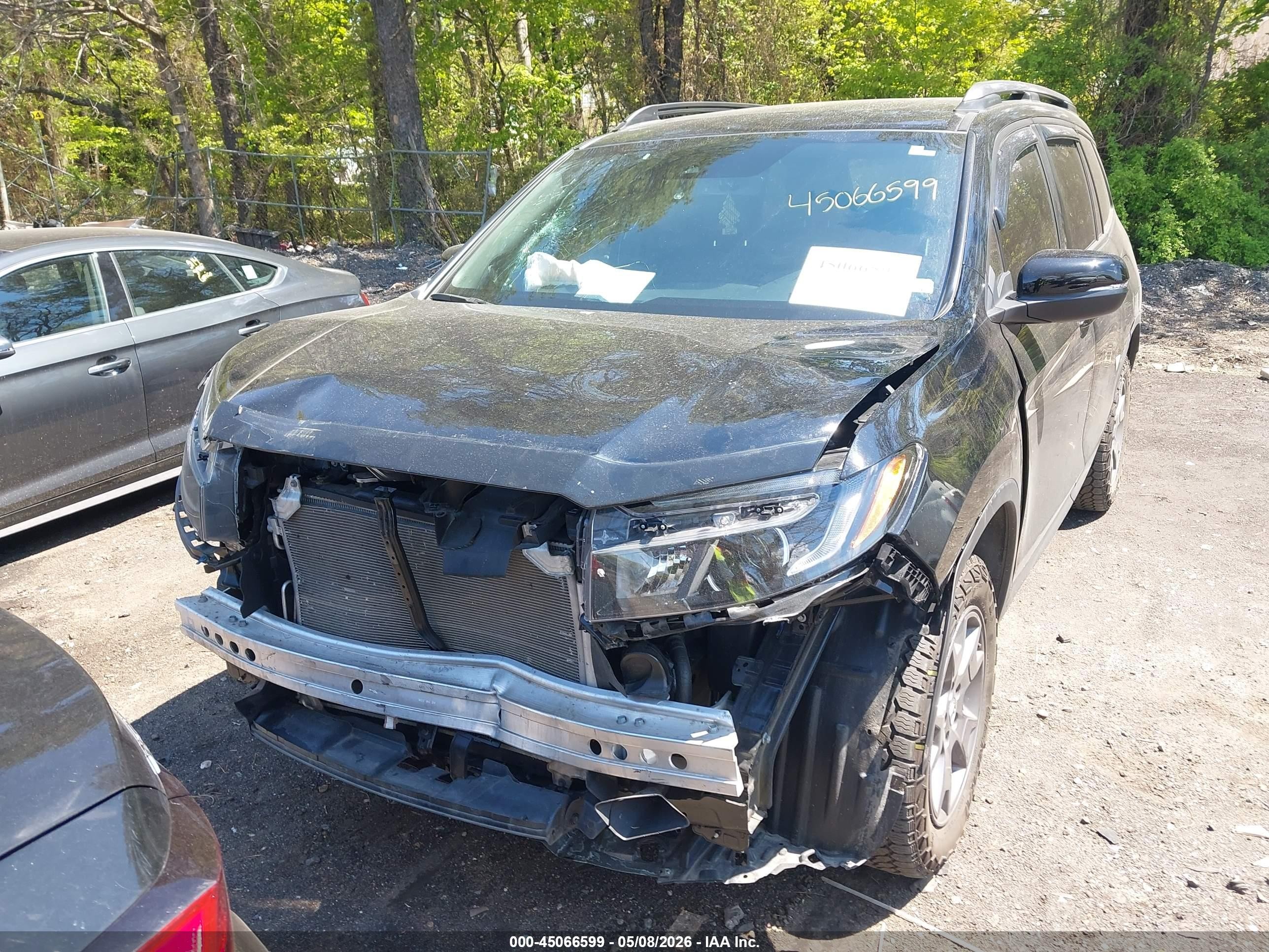 2024 Honda Passport Awd Trailsport Black vin: 5FNYF8H64RB009453