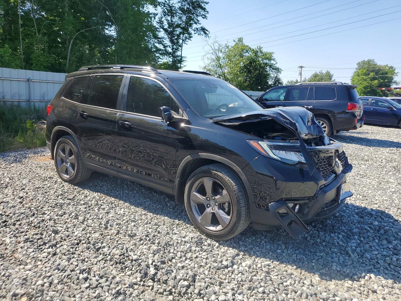 2021 Honda Passport Touring Black vin: 5FNYF8H94MB041046