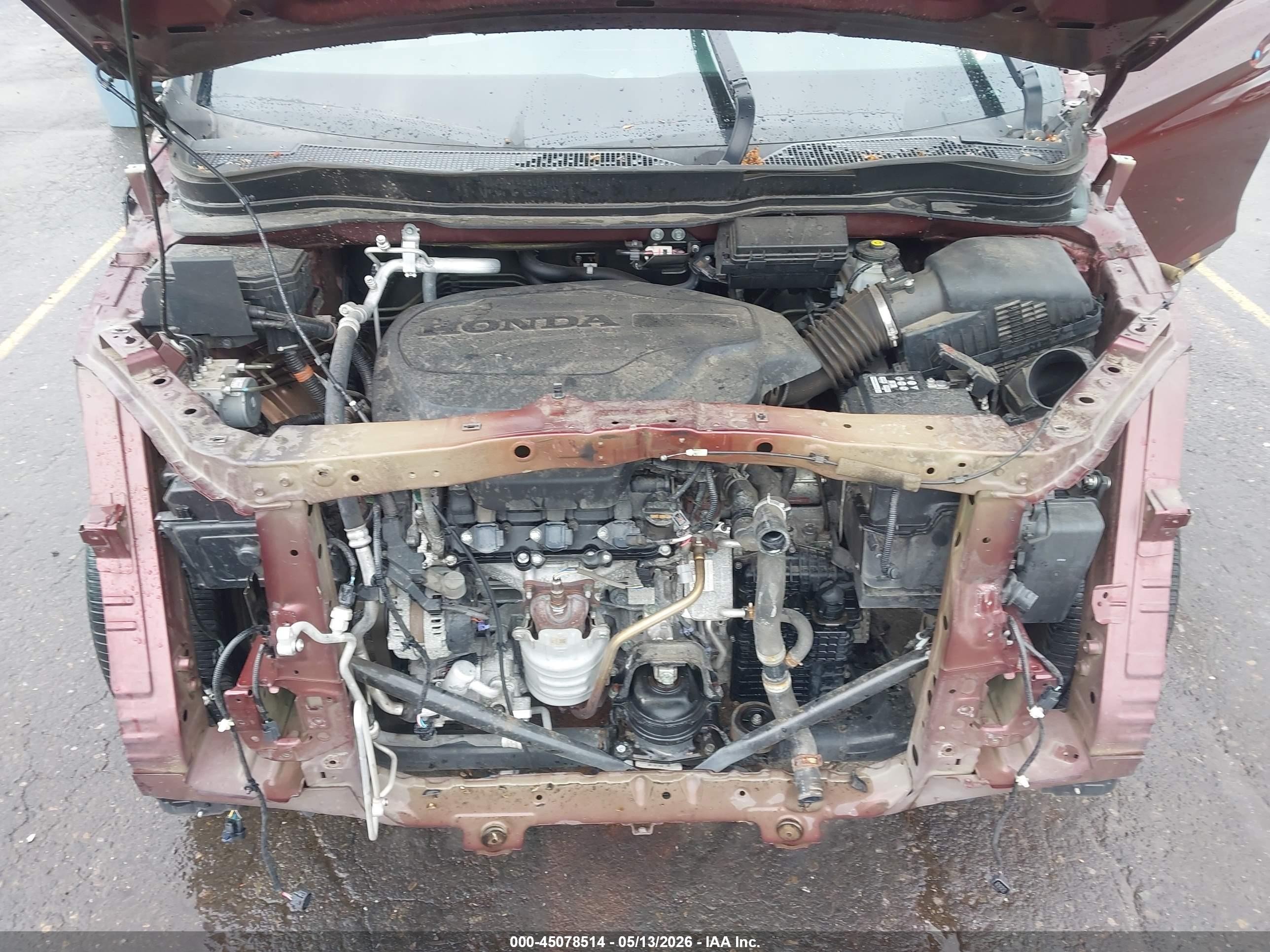 2021 Honda Passport Awd Touring Maroon vin: 5FNYF8H98MB002752