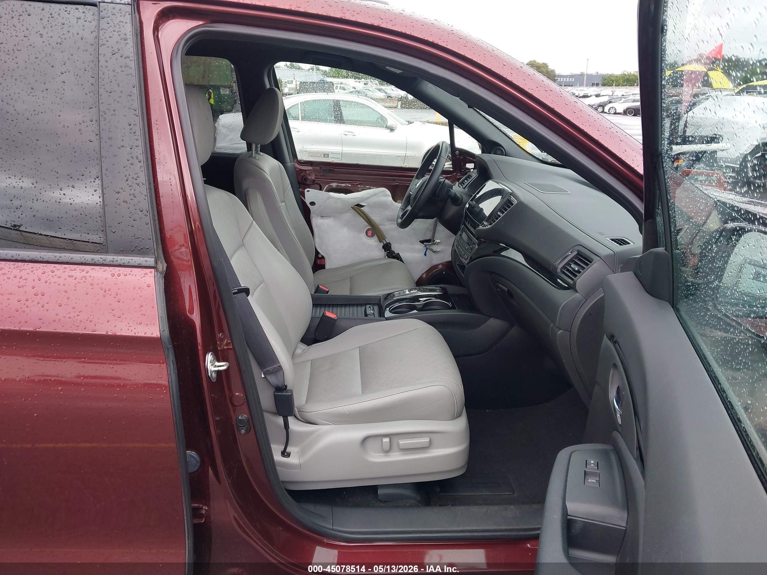 2021 Honda Passport Awd Touring Maroon vin: 5FNYF8H98MB002752