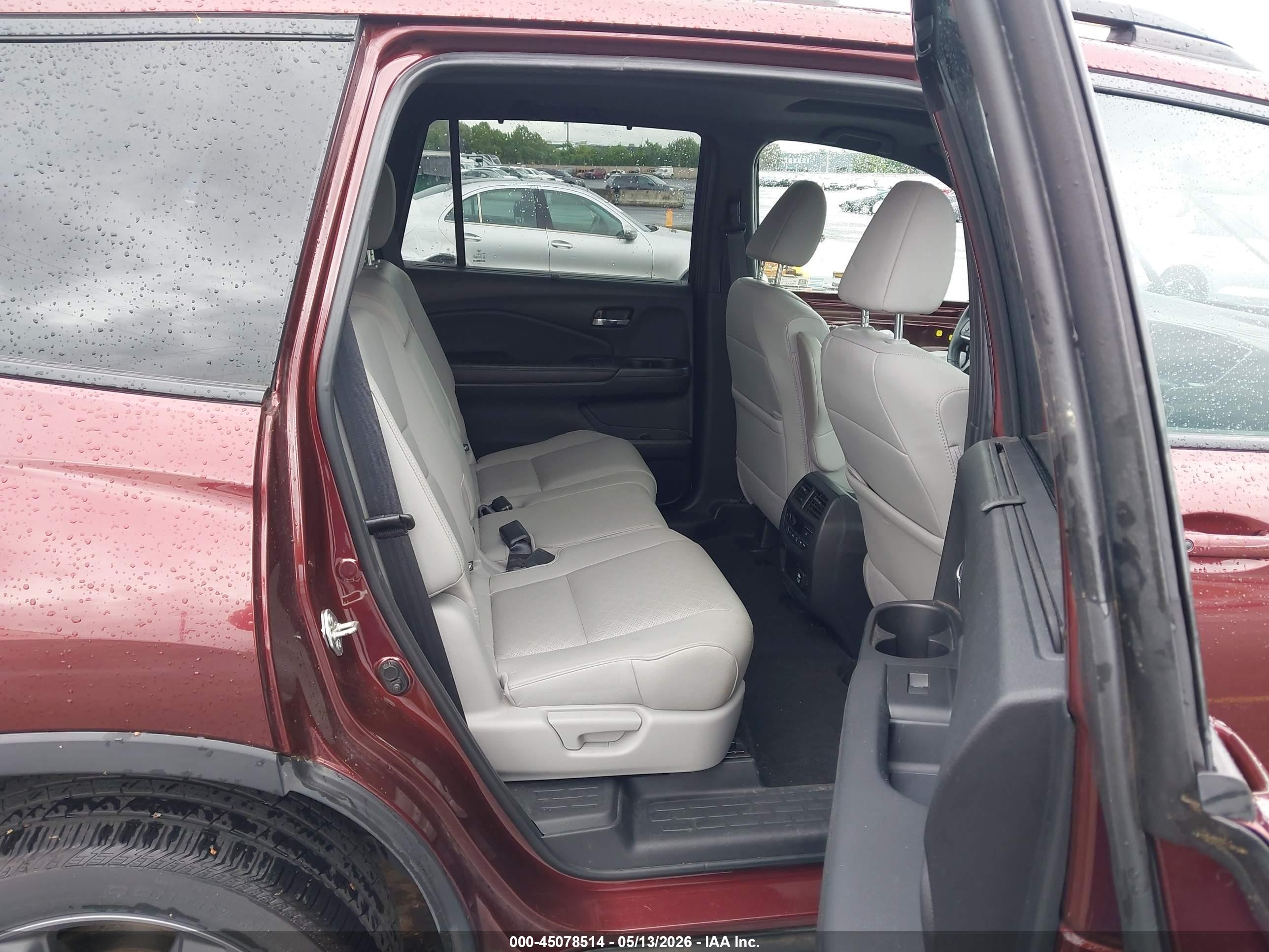 2021 Honda Passport Awd Touring Maroon vin: 5FNYF8H98MB002752