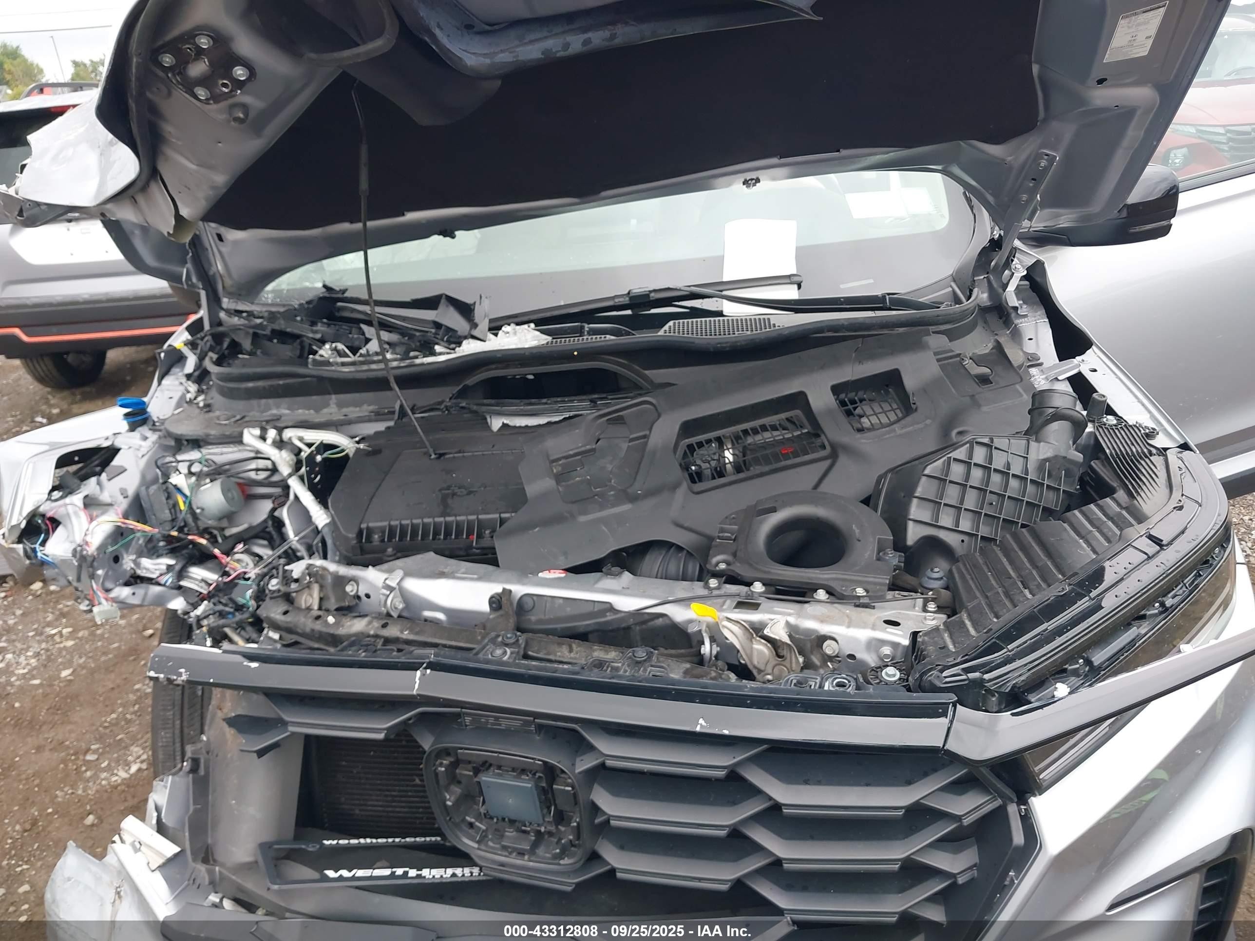 2025 Honda Pilot Ex-l Серый vin: 5FNYG1H43SB016967