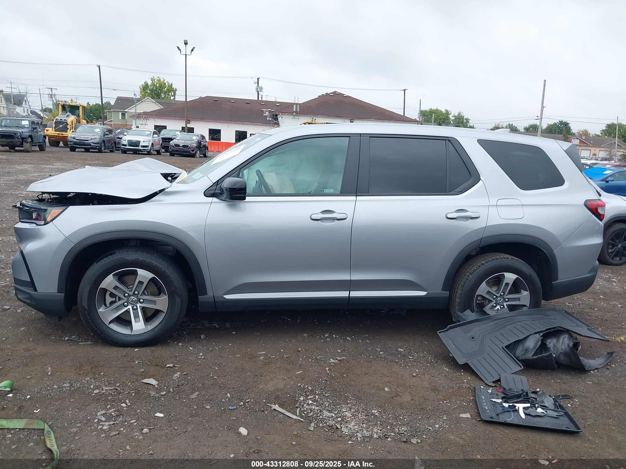2025 Honda Pilot Ex-l Серый vin: 5FNYG1H43SB016967