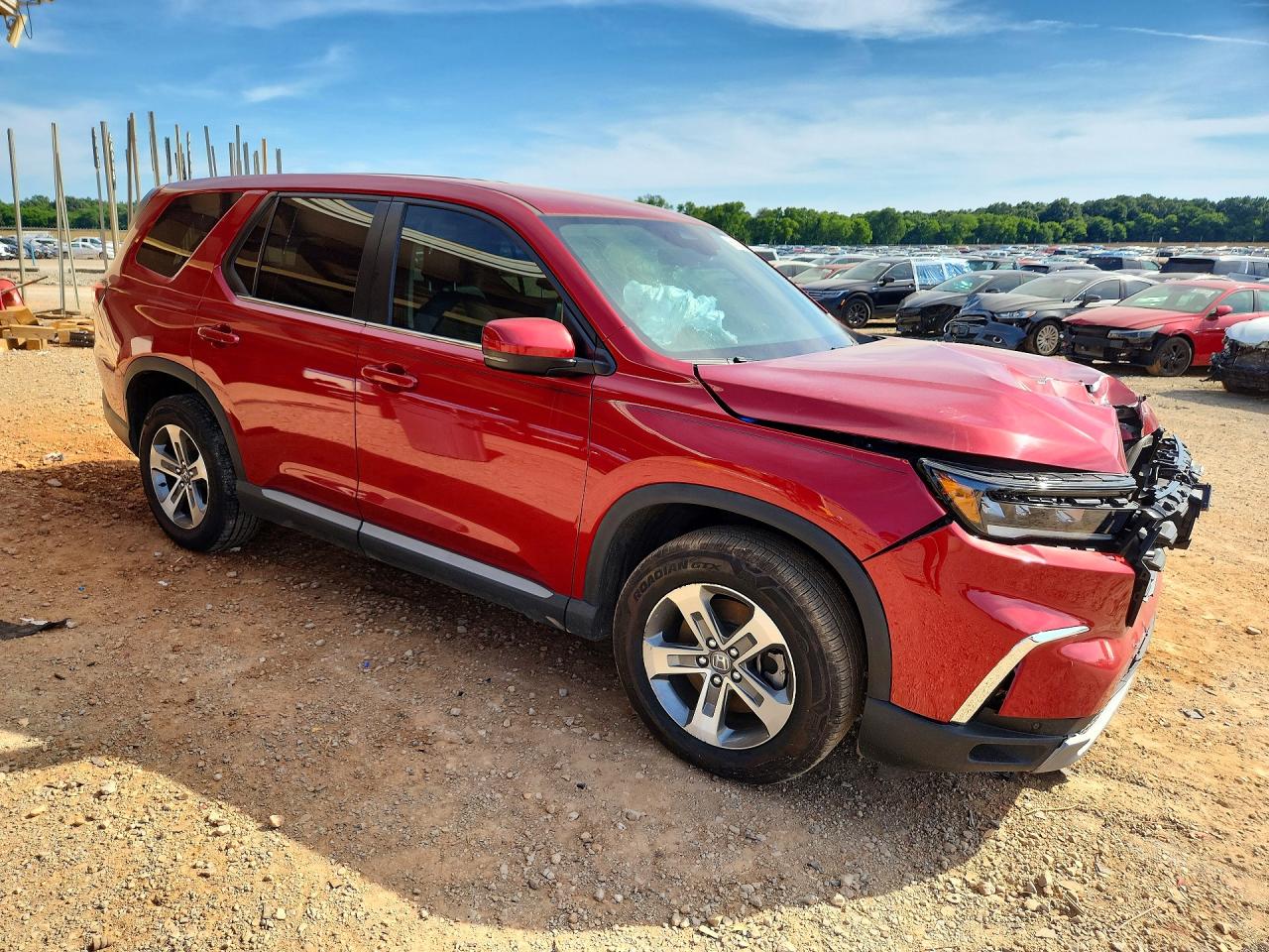 2024 Honda Pilot Exl Red vin: 5FNYG1H46RB002636
