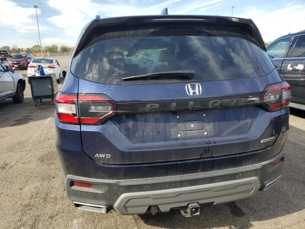 2024 Honda Pilot Touring Синий vin: 5FNYG1H71RB015532