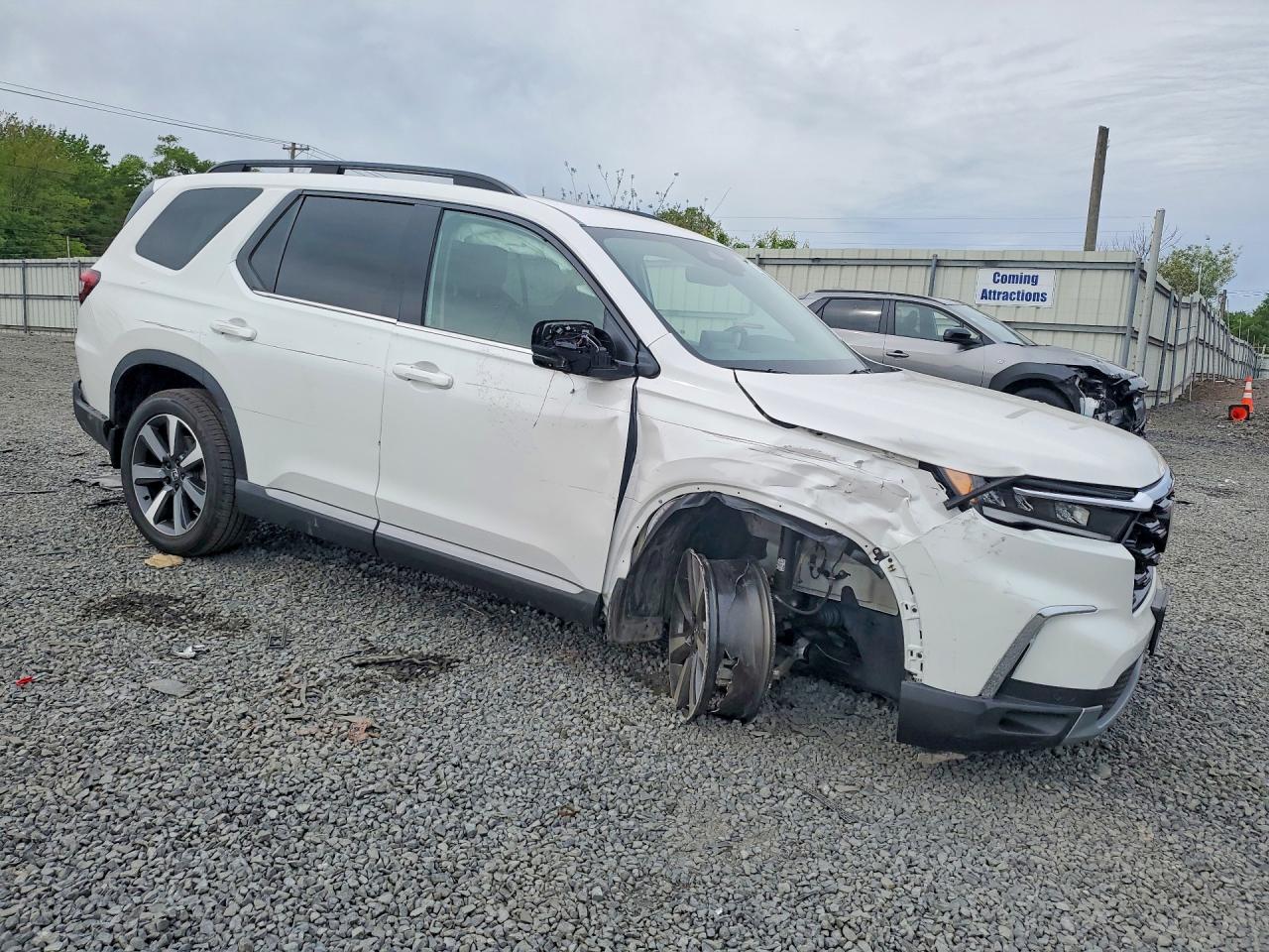 2025 Honda Pilot Elite White vin: 5FNYG1H84SB106079