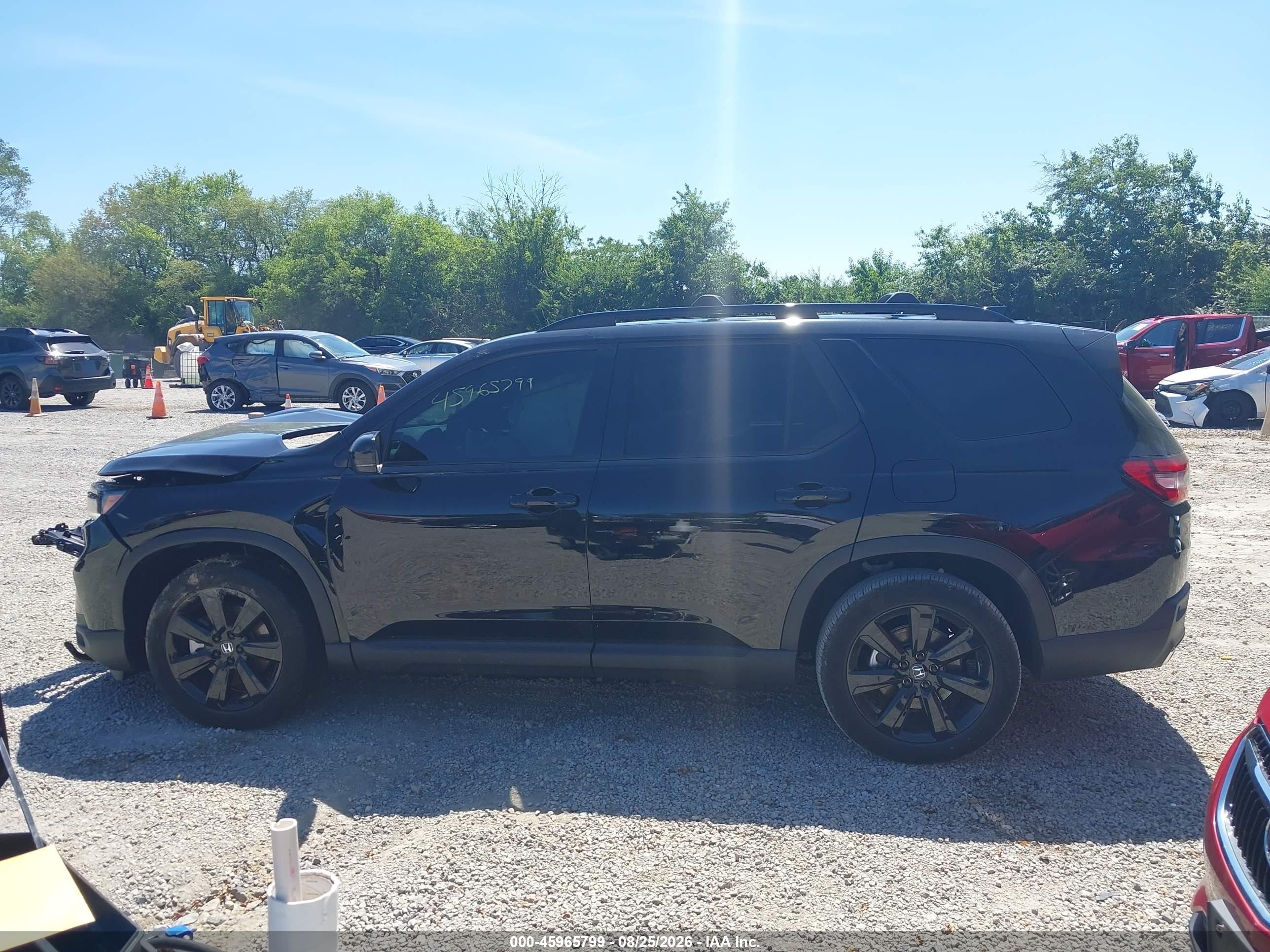 2025 Honda Pilot Black Edition Черный vin: 5FNYG1H91SB146113