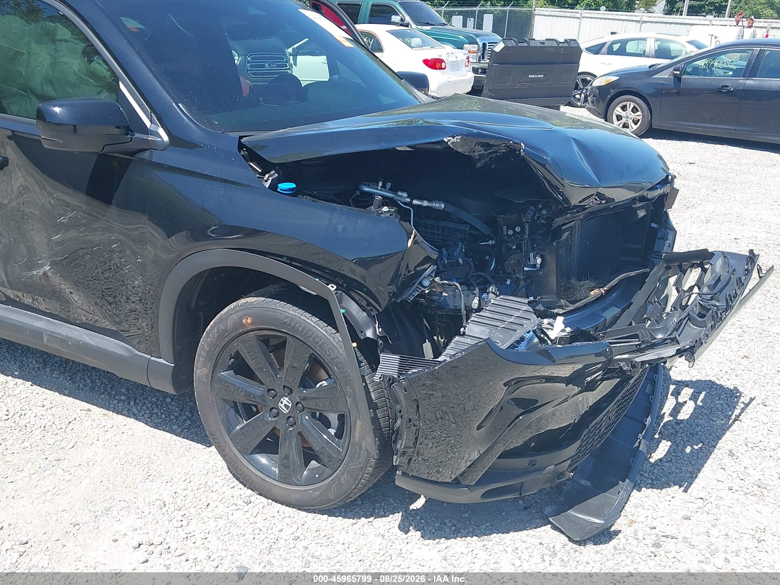 2025 Honda Pilot Black Edition Черный vin: 5FNYG1H91SB146113